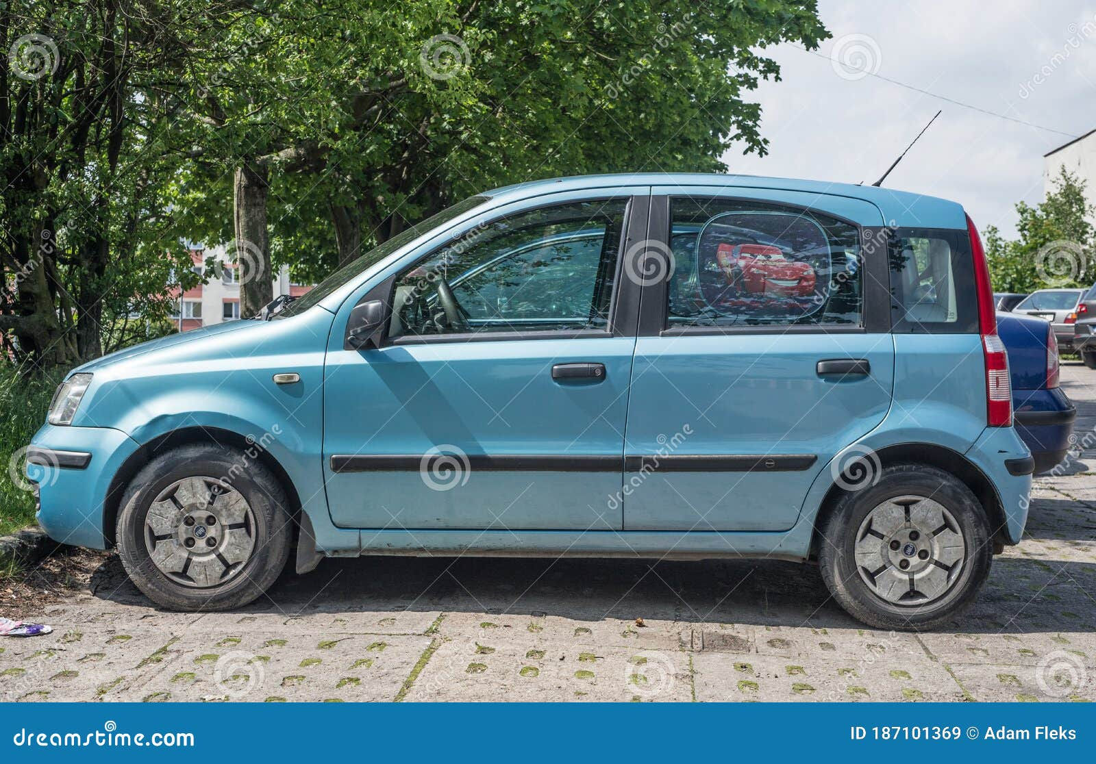 Wallpaper #1bkY35IBJvJKYCmERAiB93 Classic Old Small Private Compact Car Fiat Panda Editorial Stock Image