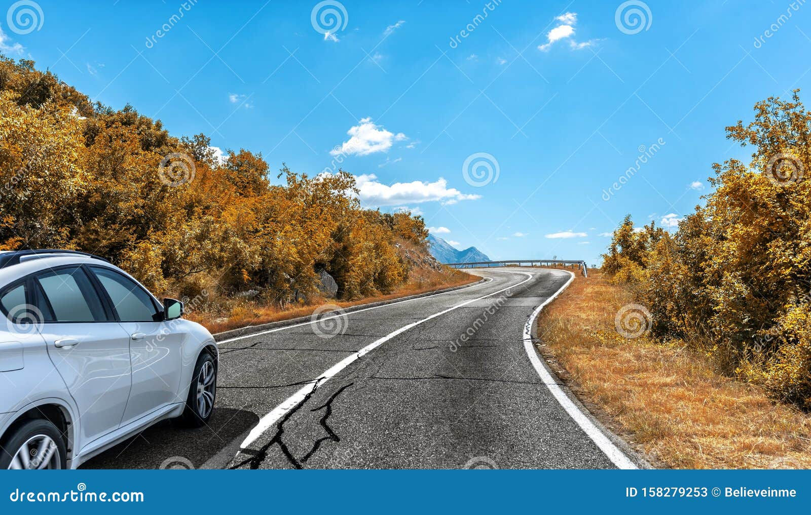 Wallpaper #rWgUHJMBSpphPi3-8SFd89 Car on the Autumn Road Stock Image Image of Park Forest 158279253