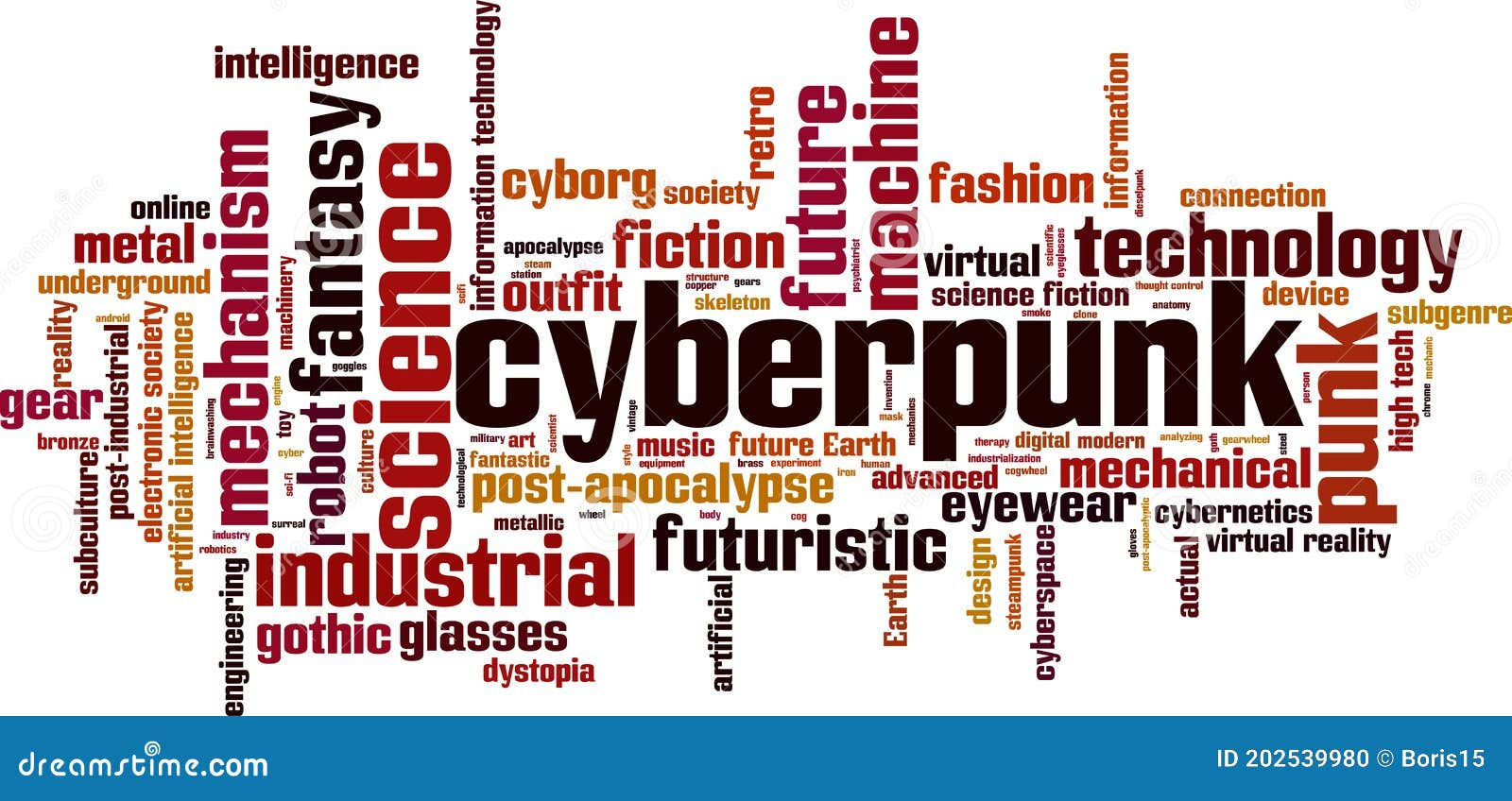 Wallpaper #DnTYxY4B_8f4nGFaH3Gm8 Cyberpunk Word Cloud Stock Vector Illustration of Cybernetics 202539980