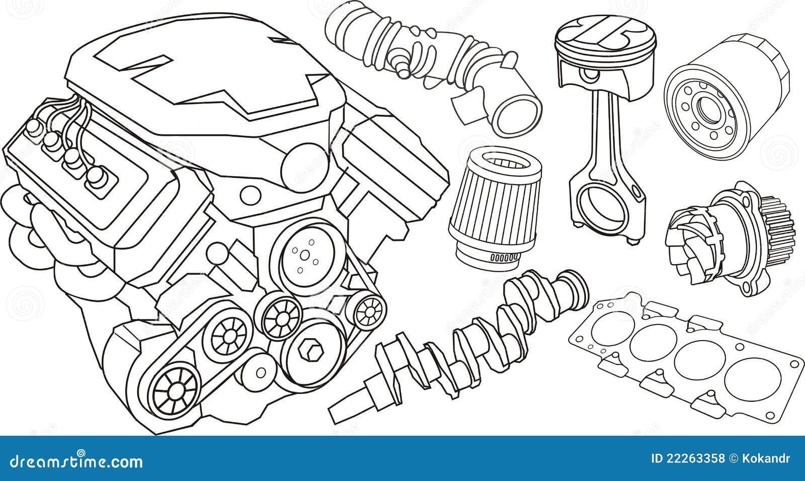 Wallpaper #5D98PJMBLiIJ4c9OFJE_107 Car Engine Parts Stock Vector Illustration of Pump Vector 22263358