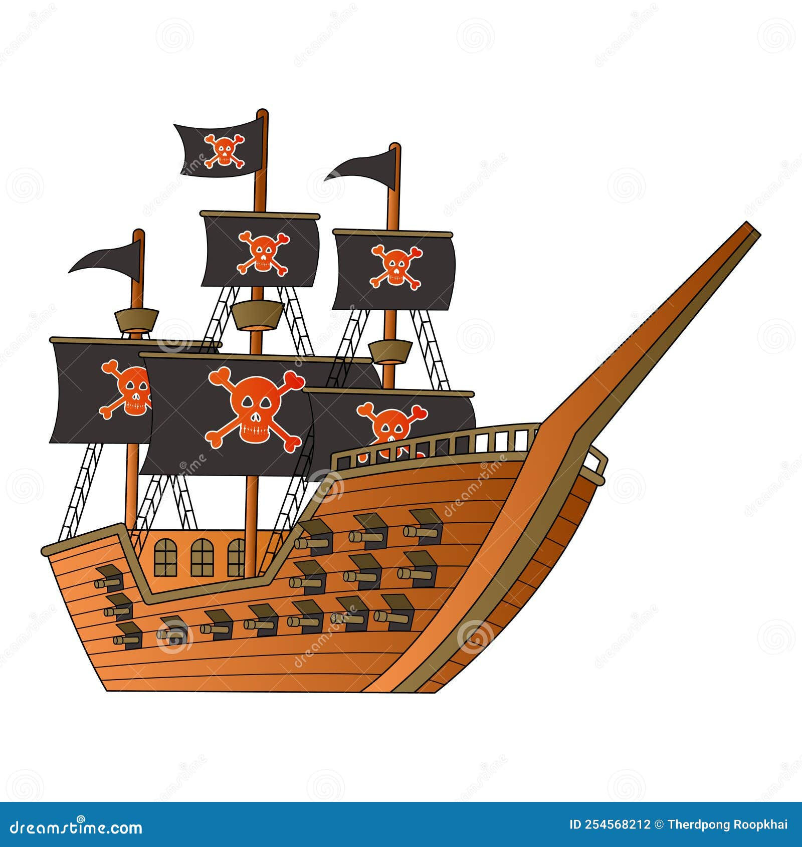 Wallpaper #0qerMpMBlSzal8H17tvu348 Cute of Pirates Ship on Cartoon Version Stock Vector Illustration of