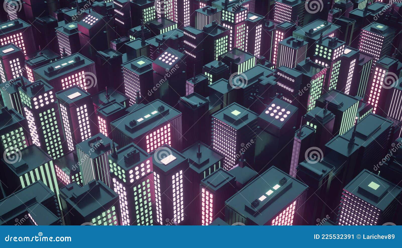 Wallpaper #13Qow44B_8f4nGFa7m8z49 Cyberpunk Futuristic City with Skyscrapers Abstract Isometric City