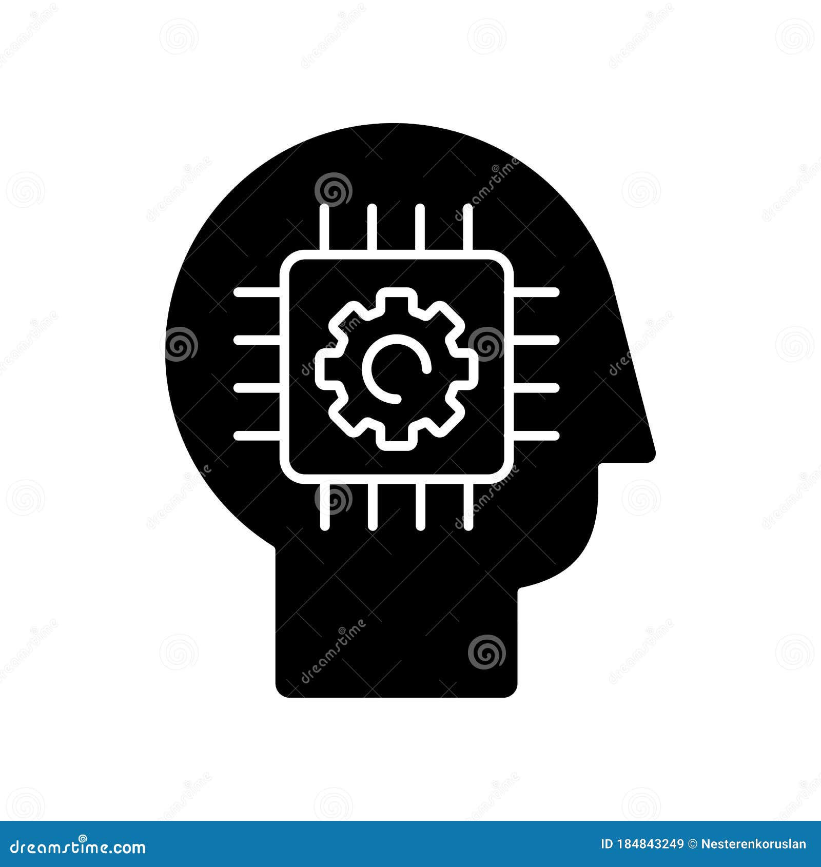 Wallpaper #JBnLHo8BtGB6xQ78wHqe15 Cybernetics Black Glyph Icon Stock Vector Illustration of Items
