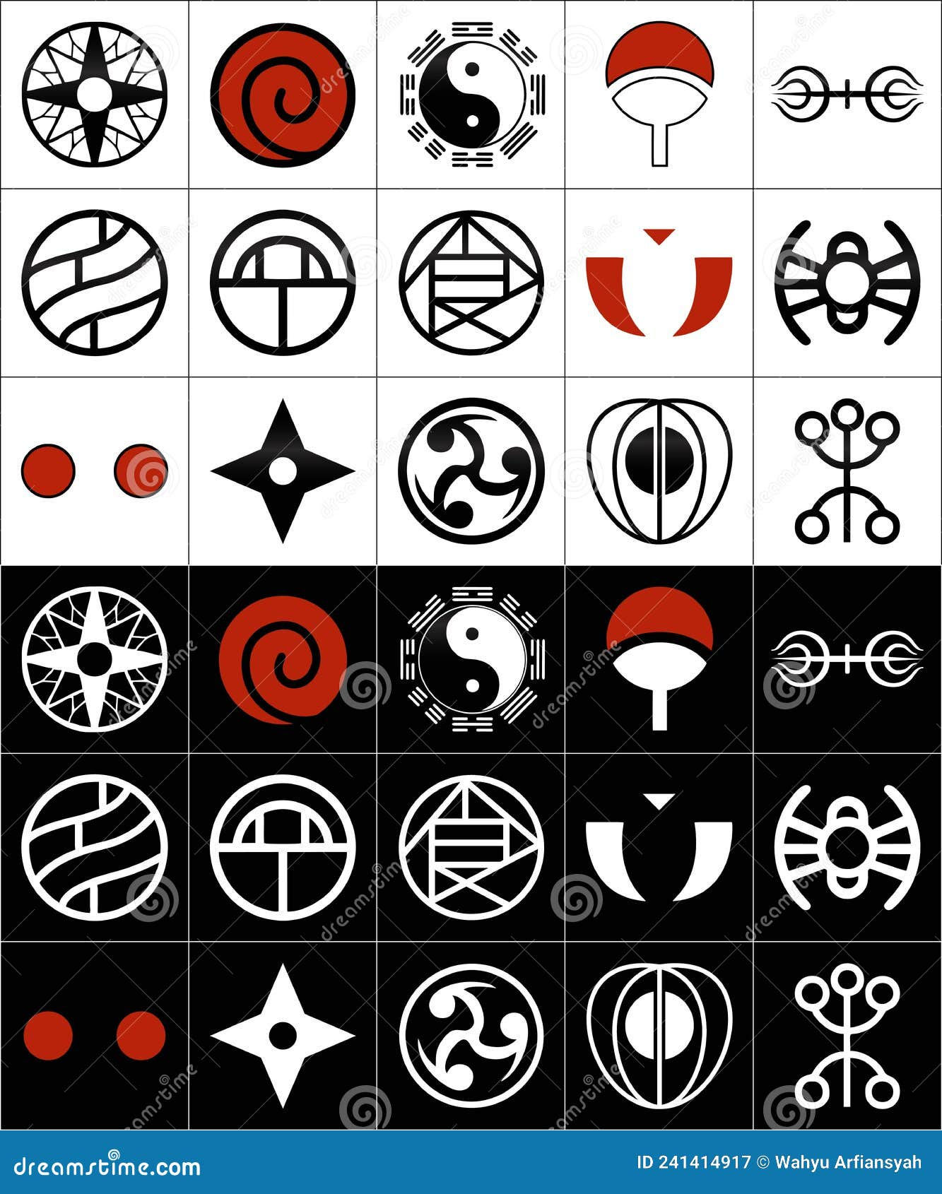 Wallpaper #l2cv8ZIBSpphPi3-B2oz216 All Naruto Clan Symbols Collection Stock Vector Illustration of Clan