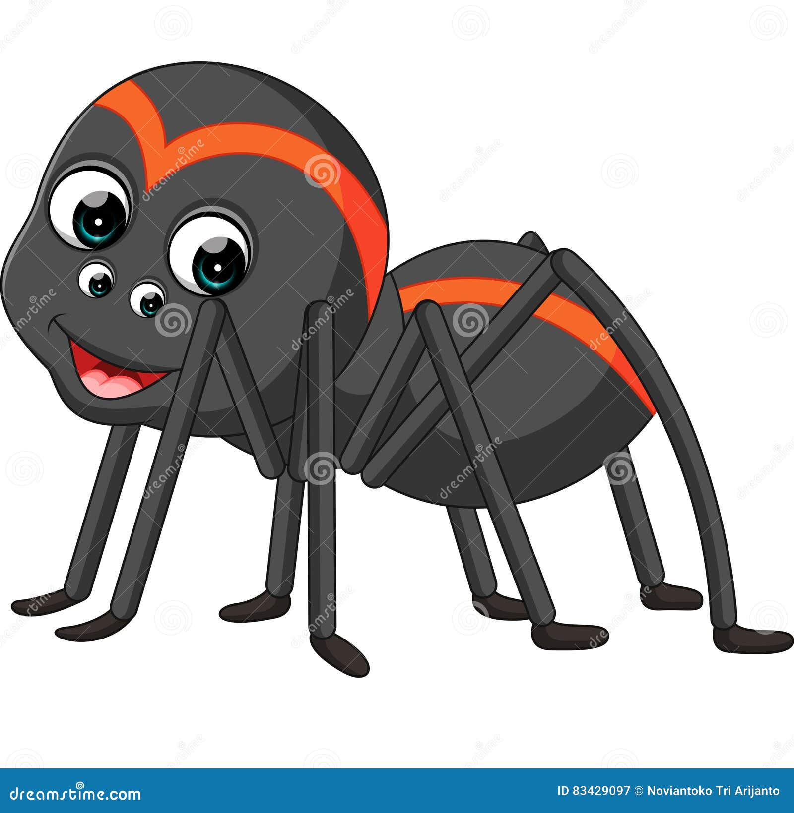 Wallpaper #46455 Brown Spider Cartoon Isolated Illustration Stock Vector Image Art Alamy