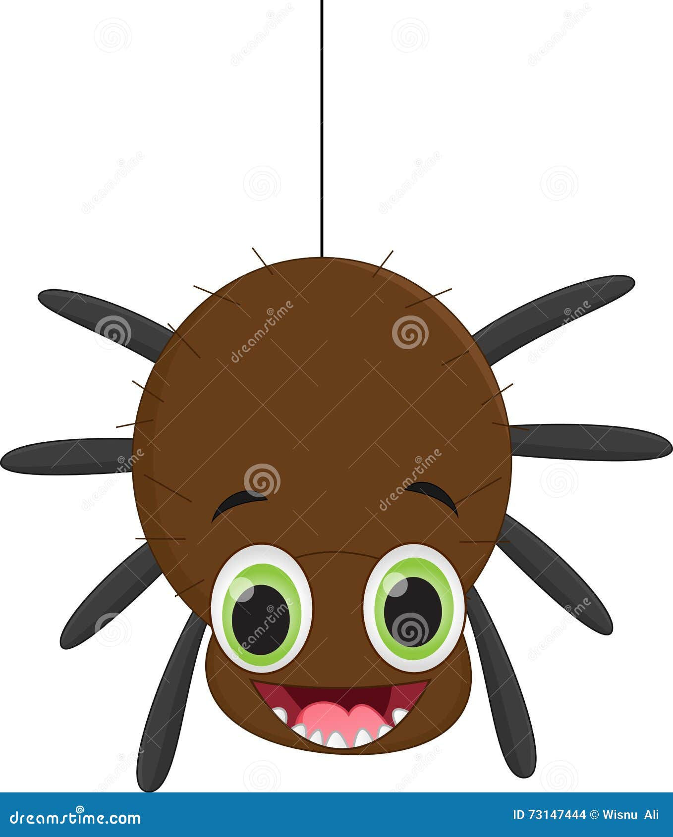 Wallpaper #46455 Brown Spider Cartoon Isolated Illustration Stock Vector Image Art Alamy