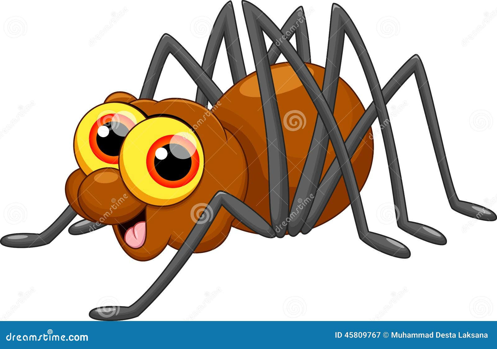 Wallpaper #46455 Brown Spider Cartoon Isolated Illustration Stock Vector Image Art Alamy