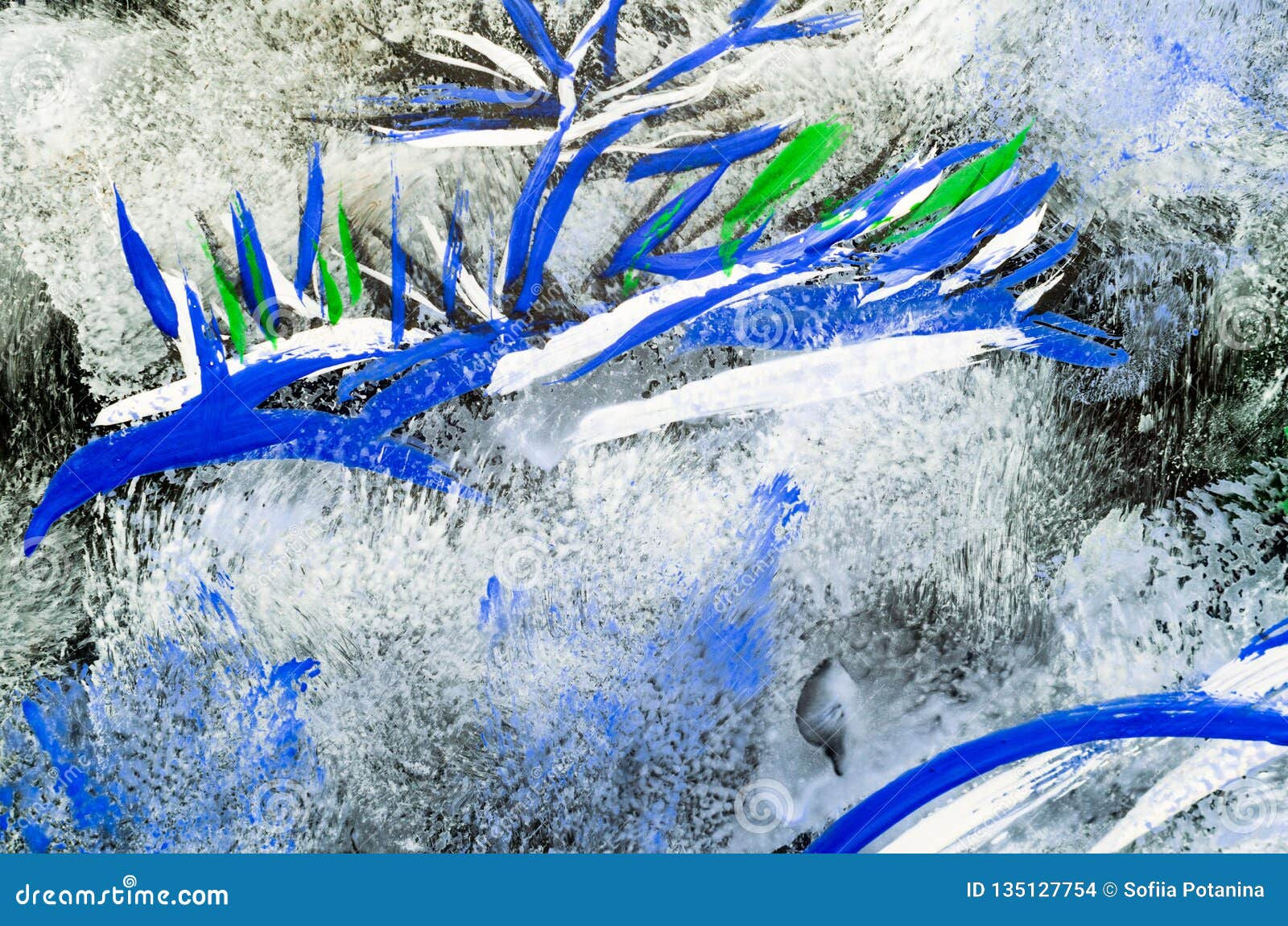 Wallpaper #Qx3gLJMBlOZrFDOkdsyQ24 Color Abstract Drawing Painted on Glass Close Up Stock Illustration