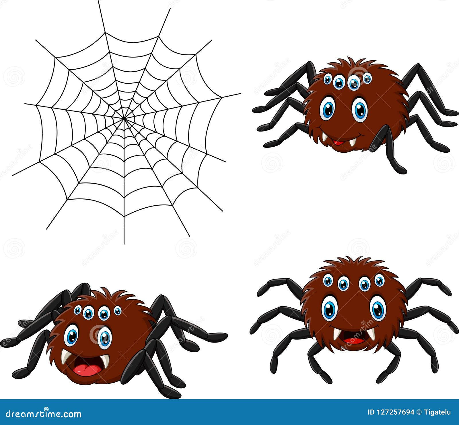 Wallpaper #46455 Brown Spider Cartoon Isolated Illustration Stock Vector Image Art Alamy