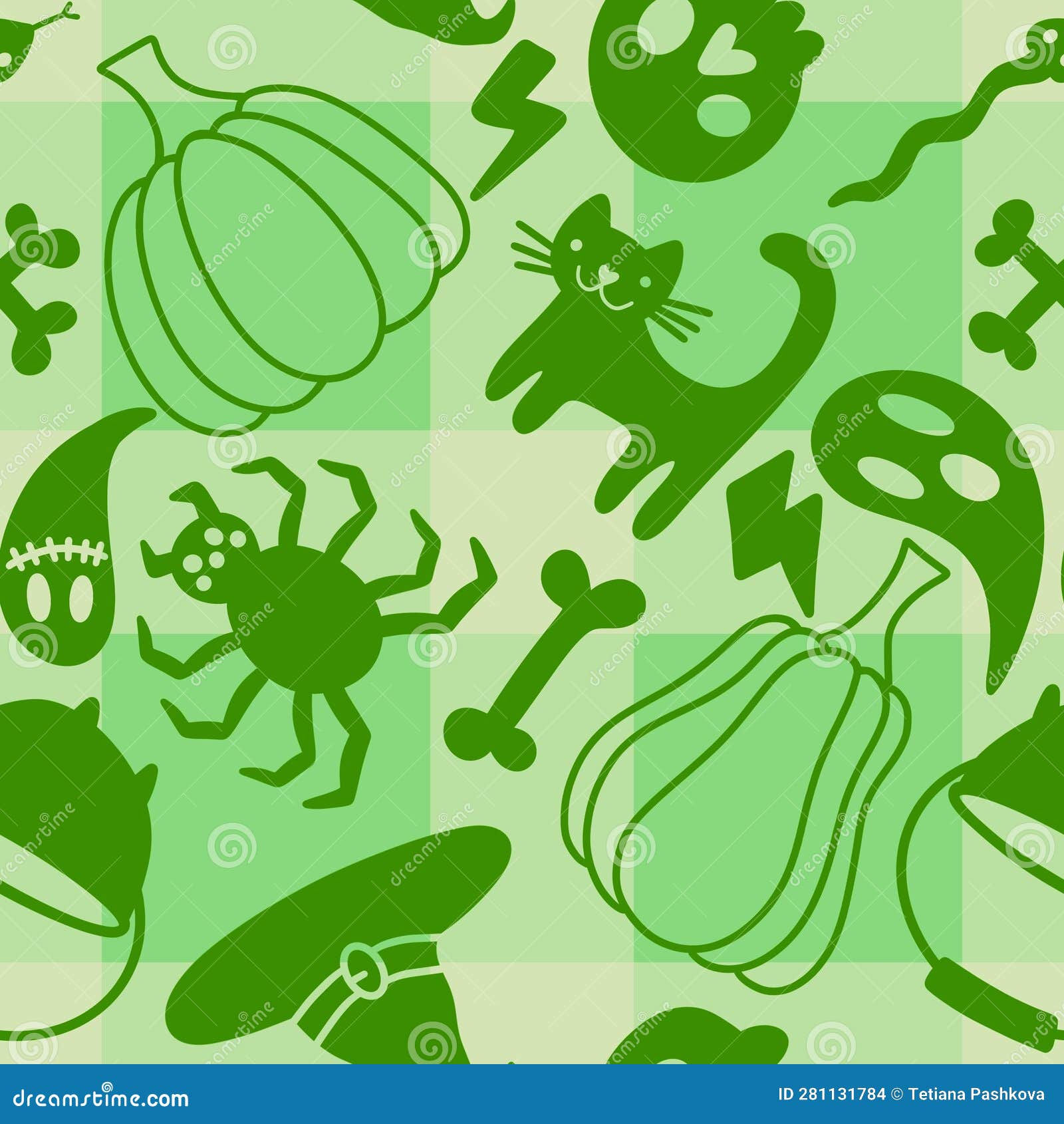 Wallpaper #Fmdx5pIBSpphPi3-DjO-362 Cartoon Halloween Seamless Pumpkins and Skulls and Bones and Cat and