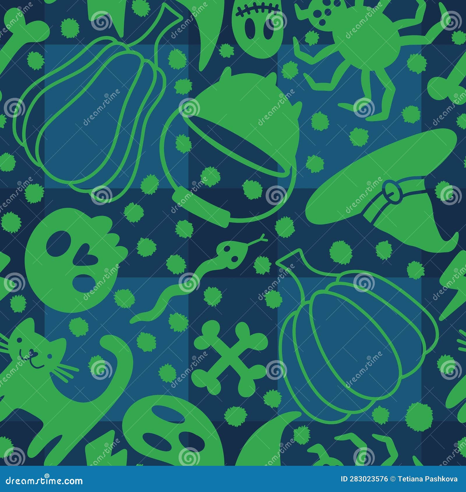 Wallpaper #Fmdx5pIBSpphPi3-DjO-359 Cartoon Halloween Seamless Pumpkins and Skulls and Bones and Cat and