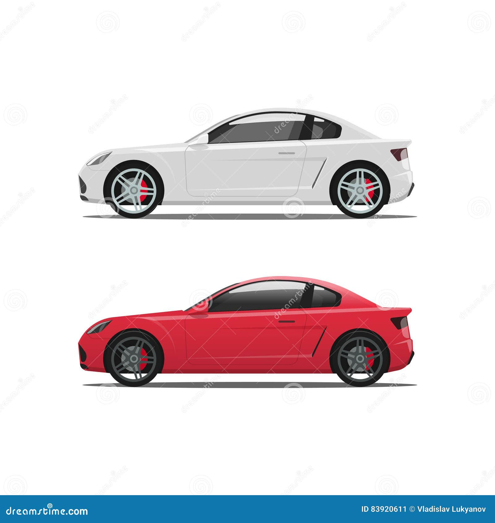Wallpaper #vZkqP5MBUcASHT6n8svg184 Car Side View Auto Vector White Red Cars Icons Automobiles Stock