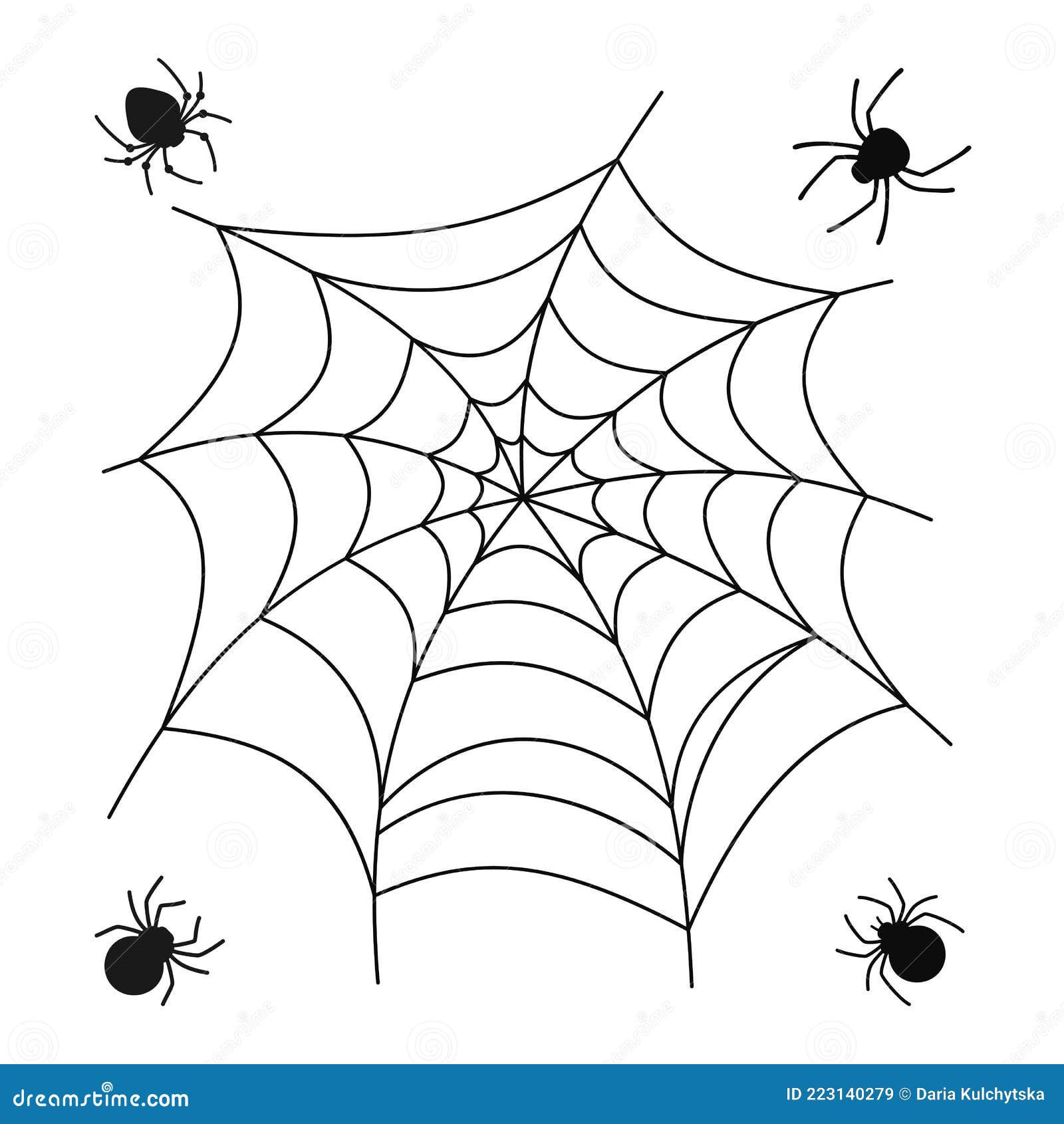 Wallpaper #eRnQEo8BtGB6xQ788mTt21 Cobweb Spider Halloween Set Scary Spiders Vector Stock Vector