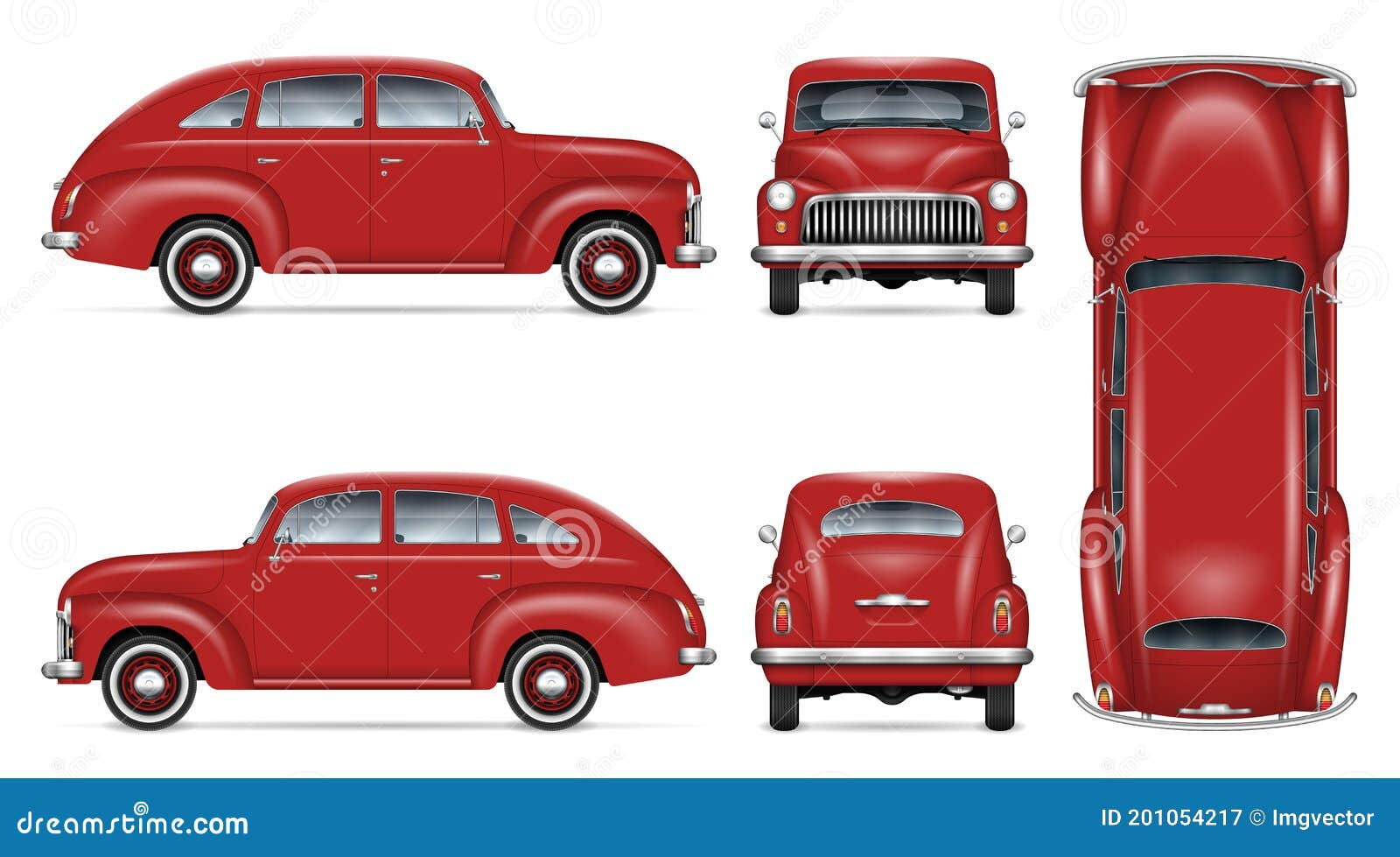 Wallpaper #s2j0H5MBSpphPi3-DSxF284 Classic Car Vector Mockup Isolated Vehicle Template Side Front Back