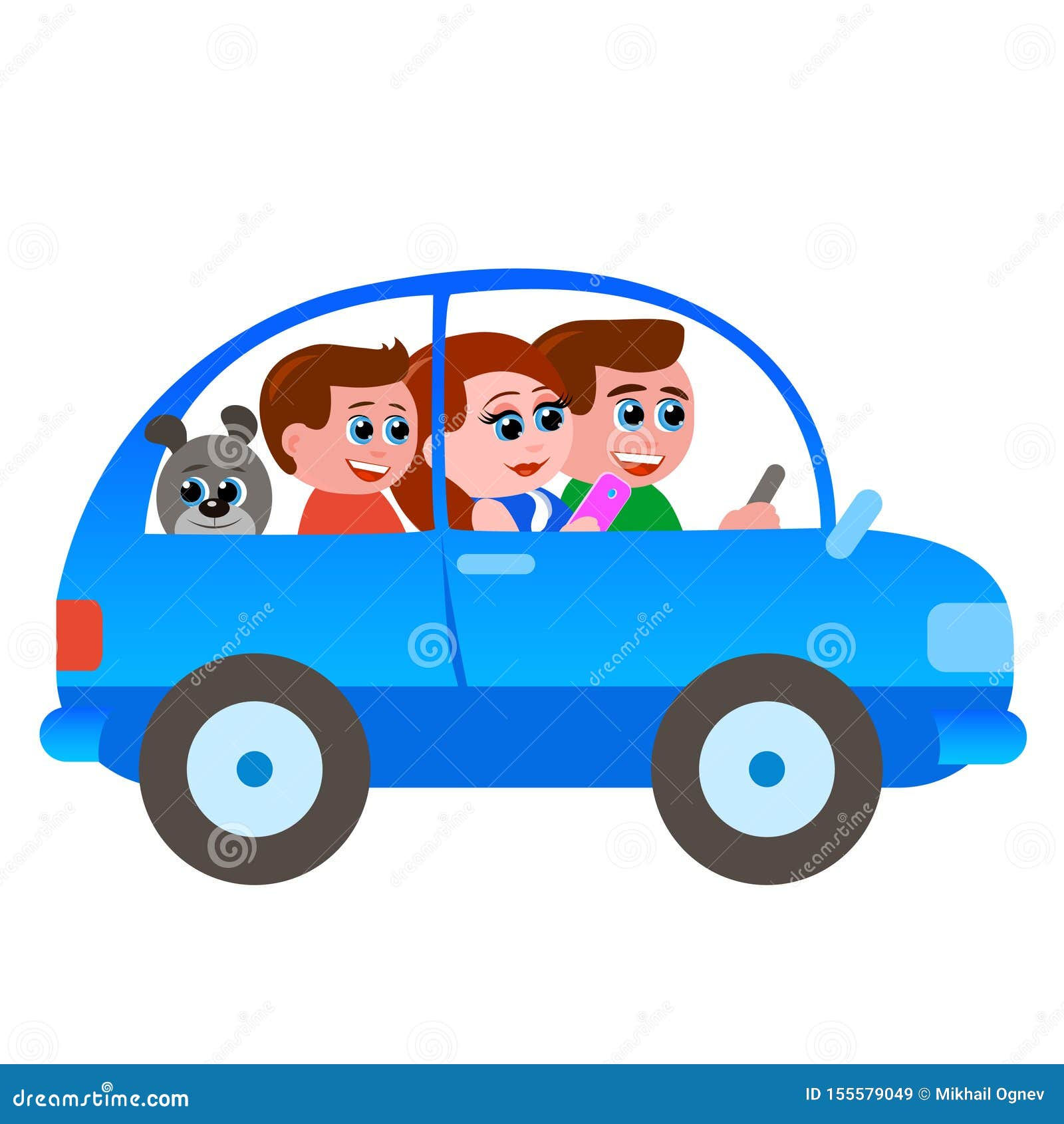 Wallpaper #iX3h8I4Bnwiau_P6cQed20 Cheerful Family in the Car Stock Vector Illustration of Sweet 155579049