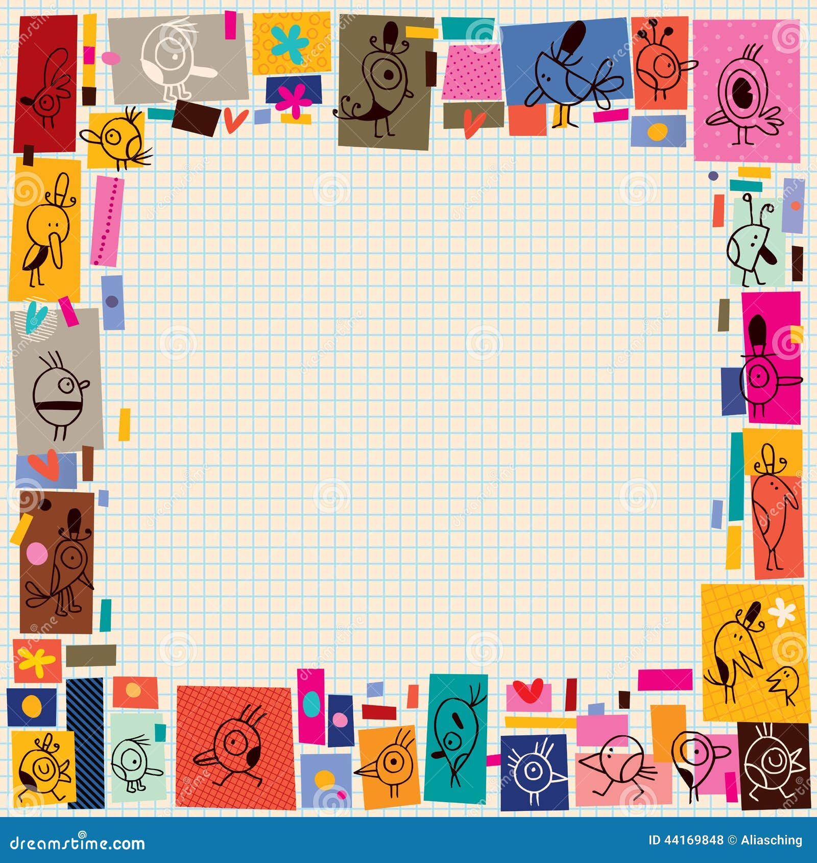 Wallpaper #L_8GaZMB3lSXT3zUVOWc151 Collage Cartoon Characters Design Elements Vector Illustration