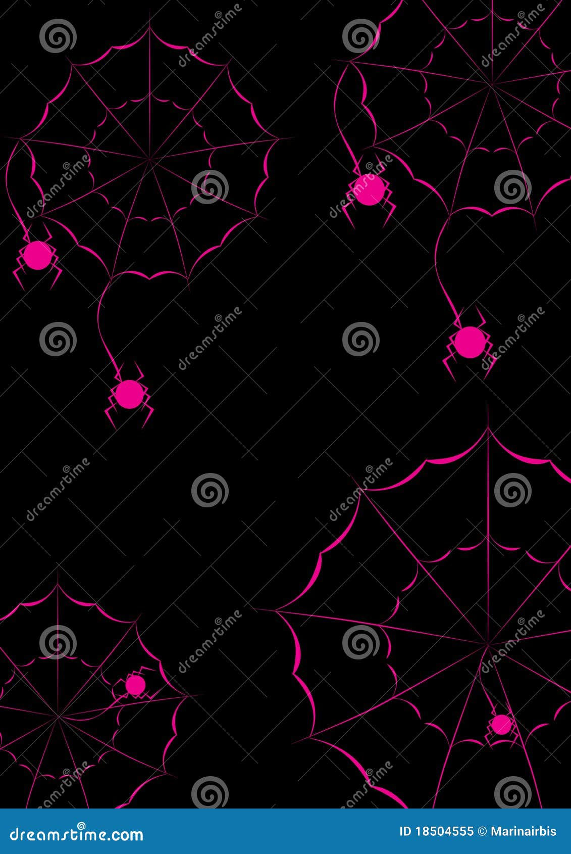 Wallpaper #n2GfLpMB3VrvfBrRMSSm281 Cheerful Pink Spiders on a Black Background Stock Vector Illustration