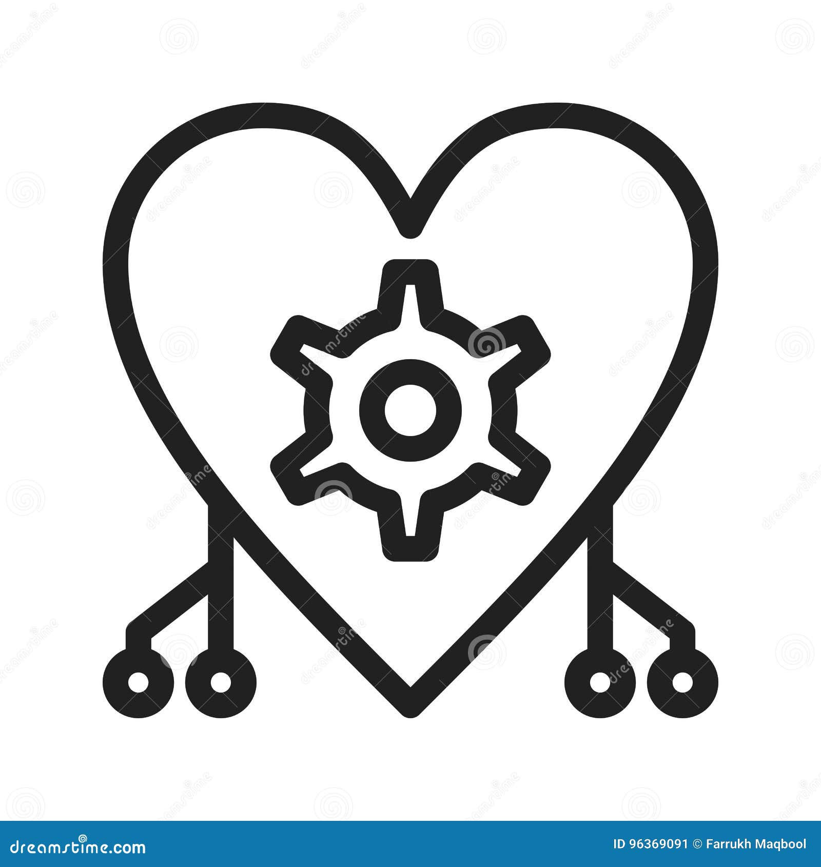 Wallpaper #w2h0G5MBSpphPi3-2R9s481 Cybernetics Icon Outline Style Vector Illustration Cartoondealercom