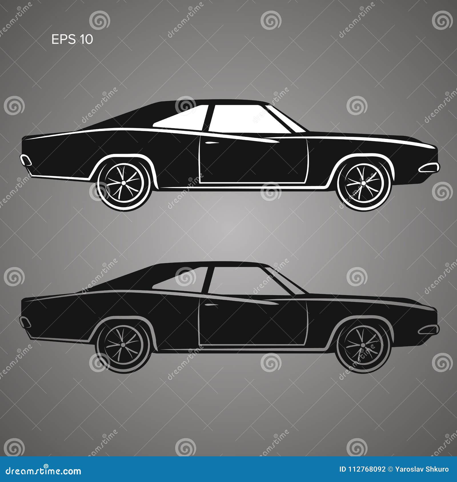 Wallpaper #x6eqMpMBlSzal8H1Cduk135 Classic American Muscle Car Vector Illustration Icon Stock Vector