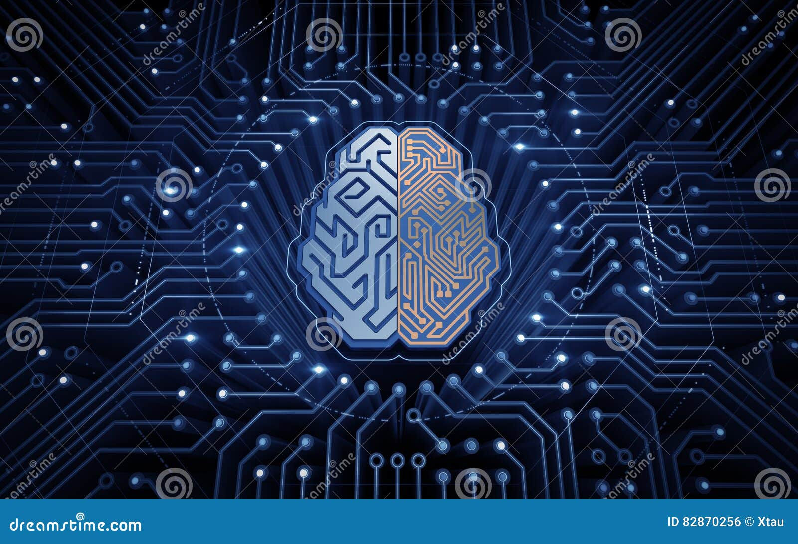 Wallpaper #JhnMHo8BtGB6xQ78d3o924 Cybernetic Brain Stock Photo Image of Data Communicating 82870256