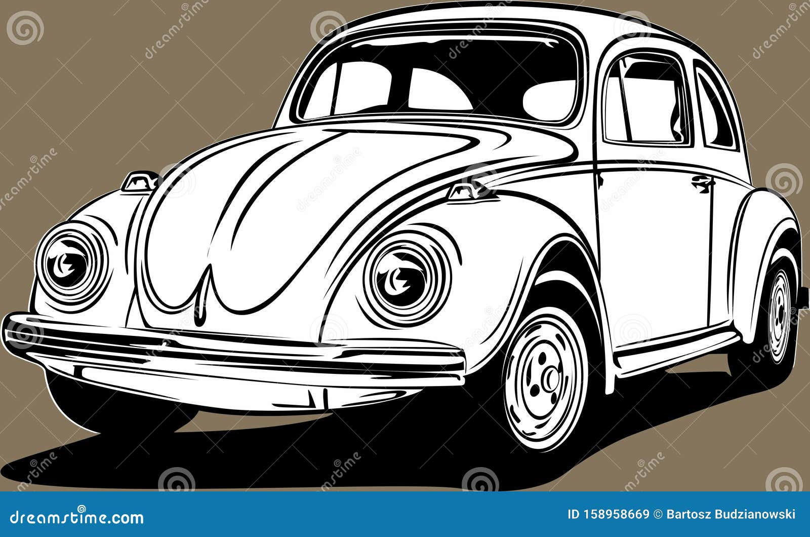 Wallpaper #yWjGE5MBSpphPi3-JwG7284 Classic Vintage Retro Car Image Vw Bug Stock Vector Illustration of