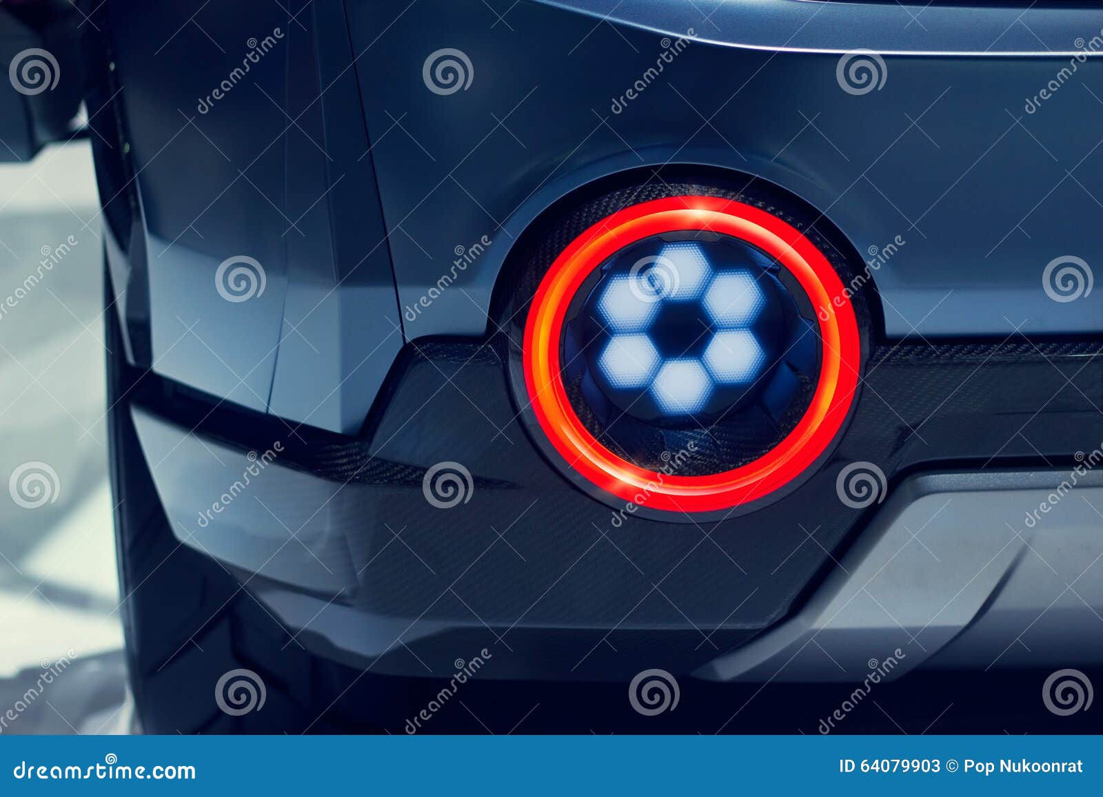 Wallpaper #O7n53ZIBJvJKYCmEmAPR248 Close Up View of Modern Design Sports Car Rear Light Stock Image