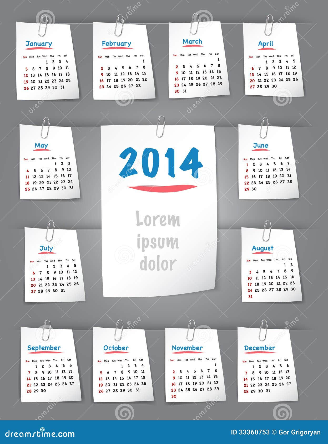 Wallpaper #ineSJ5MB-pgBXx60T6bc331 Calendar for 2014 Year on Sticky Notes Attached to the Background with