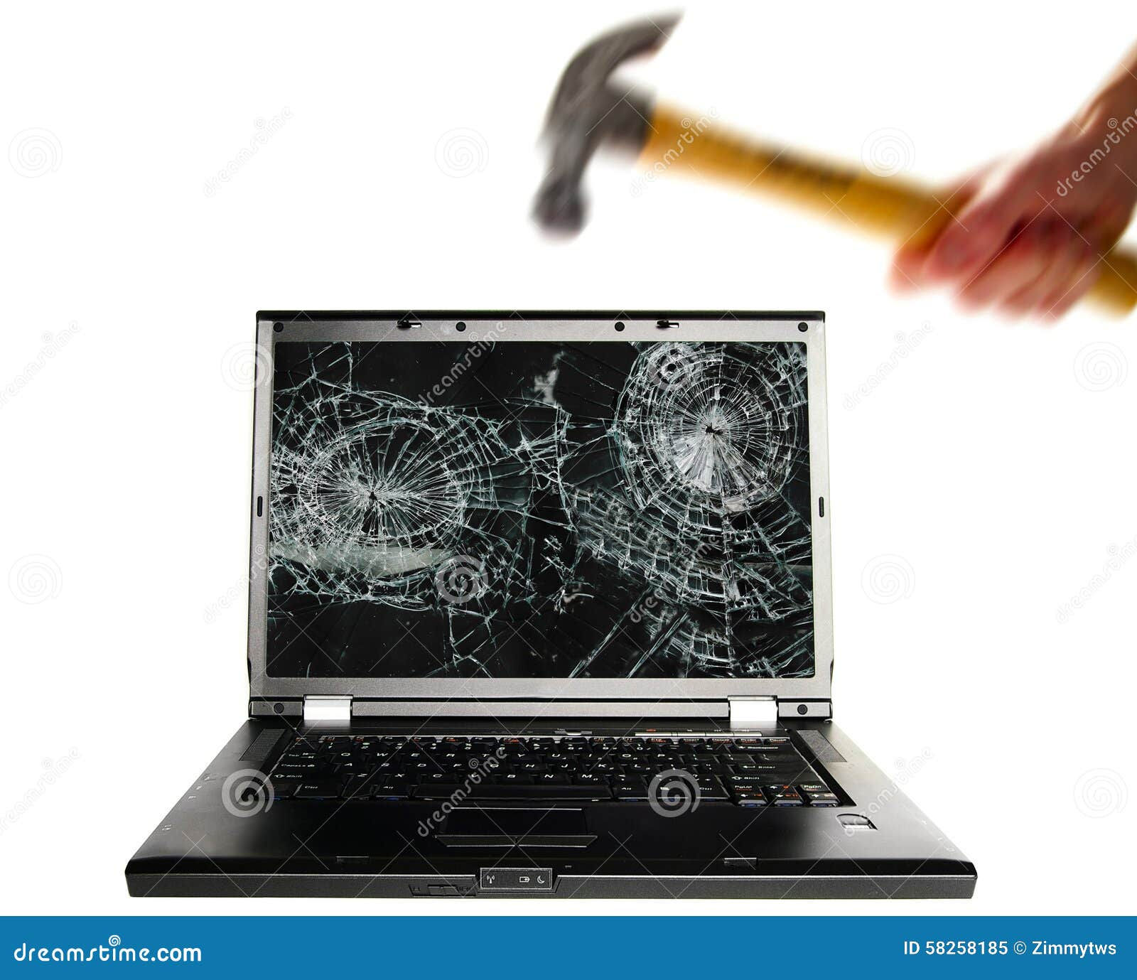 Wallpaper #p2fJ6JIBSpphPi3-wz7s57 Computer Smash Stock Image Image of Computer Laptop 58258185