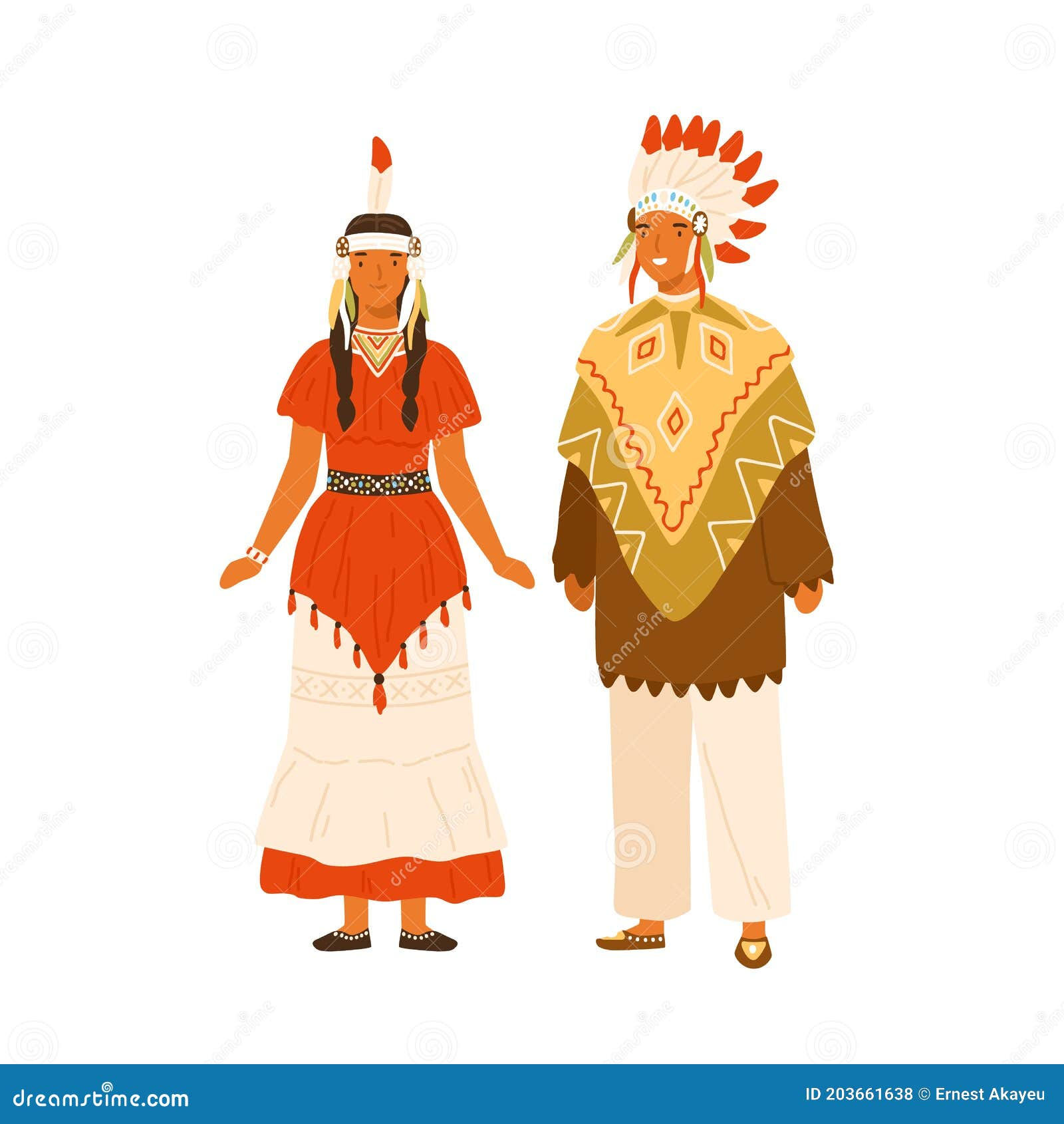 Wallpaper #pjEKNpMB5zzyi_yYC1hf154 Couple of Native Americans Wearing Traditional Costumes Female