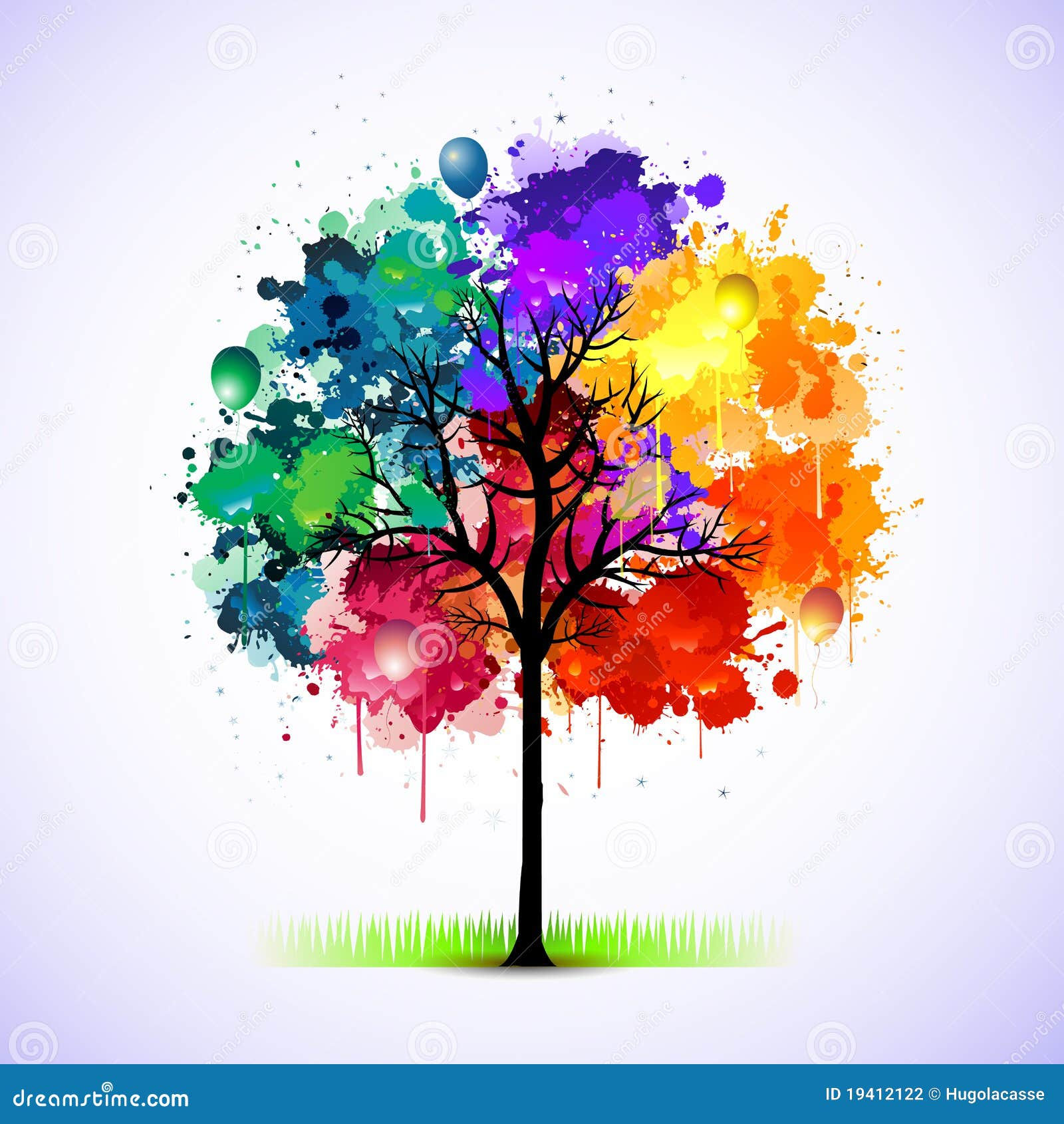 Wallpaper #BWgvFZMBSpphPi3-Zwec153 Colorful Tree Abstract Illustration Stock Vector Illustration of