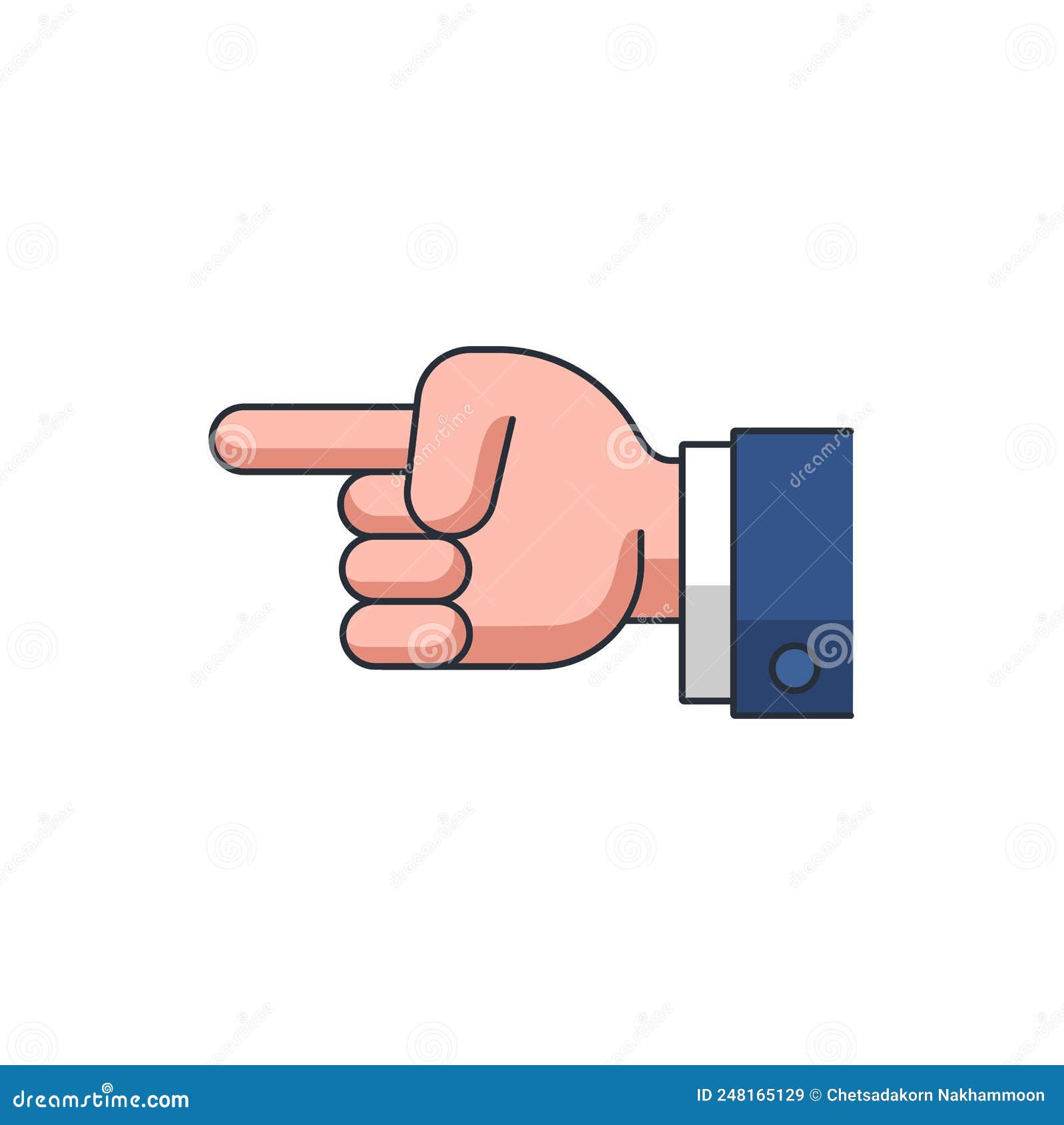 Wallpaper #AGcI75IBSpphPi3-VmDL193 Colored Thin Icon of Point Fingers Hand Vector Illustration Stock