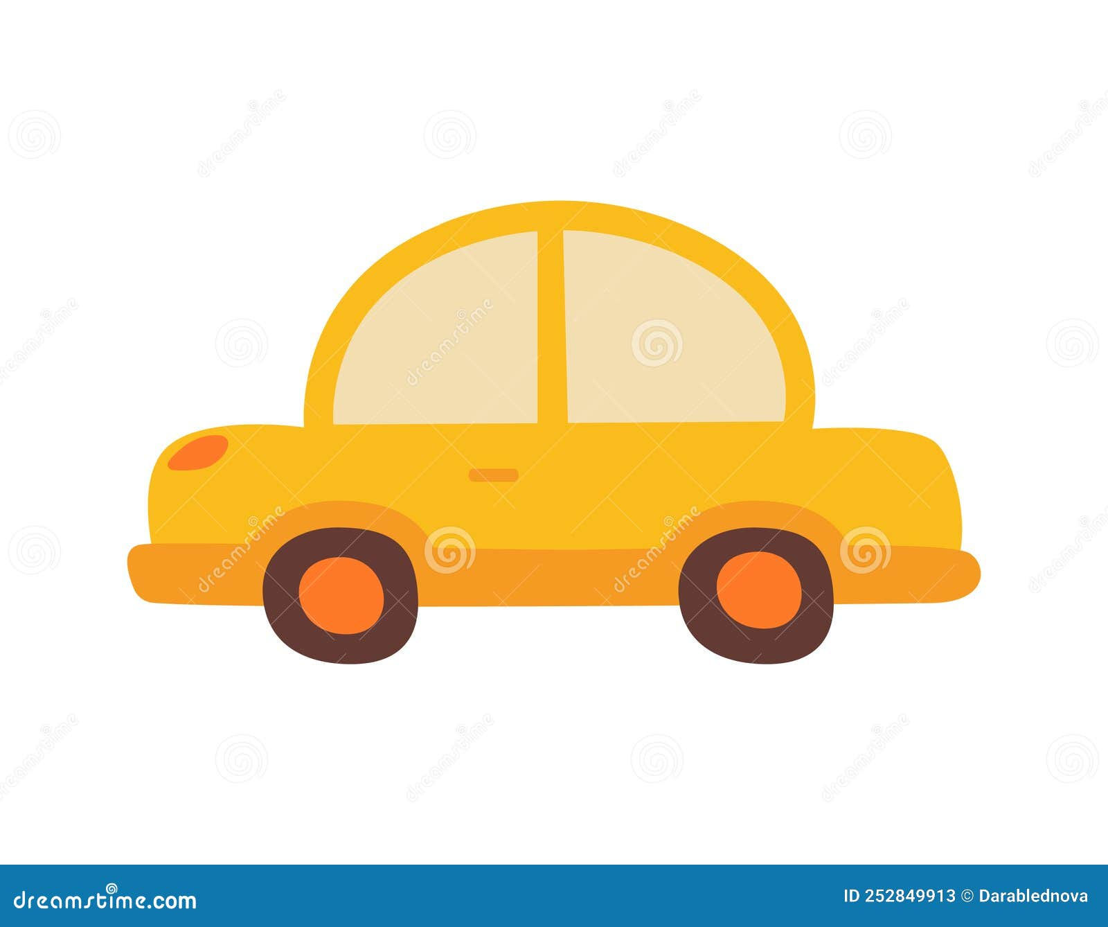 Wallpaper #60421 Yellow Mini Car Cartoon Vector Illustration 1910070 Vector Art at Vecteezy