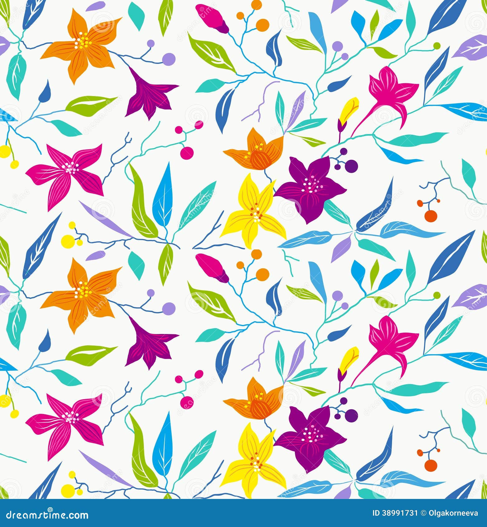 Wallpaper #7wCA644BSdW8dNouOhGM31 Colorful Seamless Floral Pattern Stock Vector Illustration of Leaf