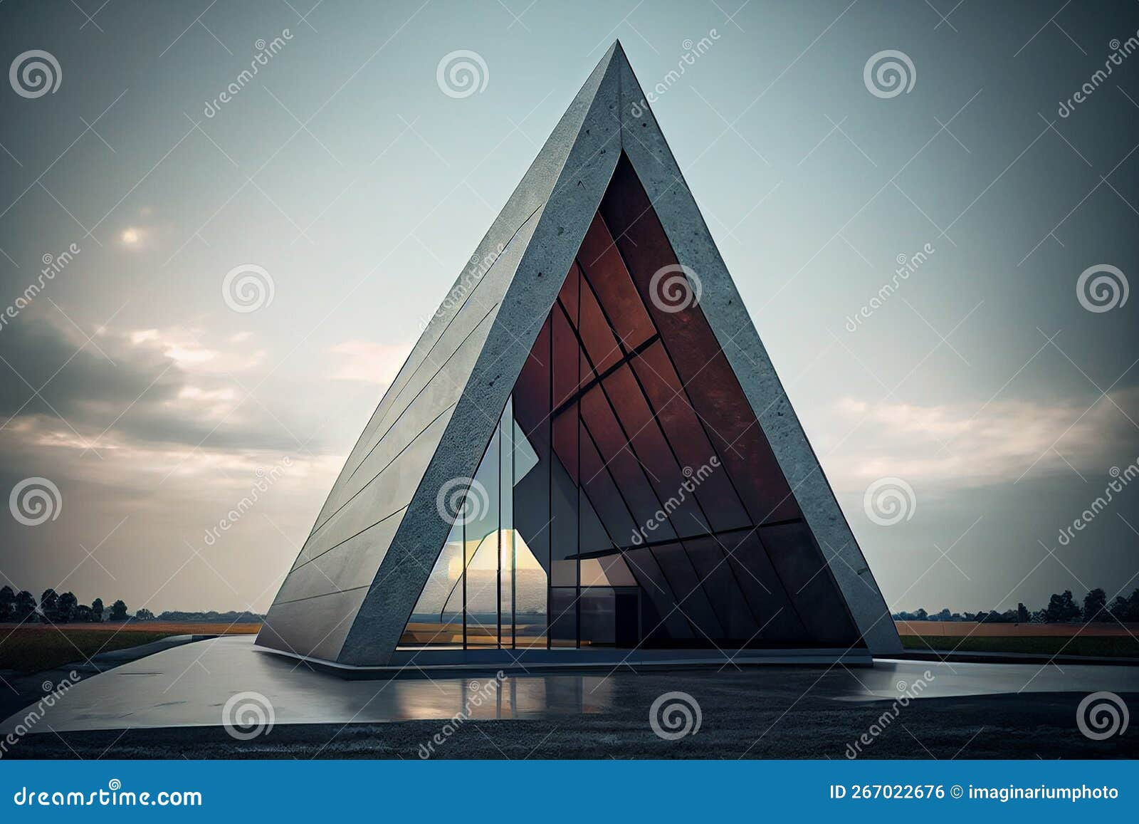 Wallpaper #G2f0-ZIBSpphPi3-oo8n35 Contemporary Building Triangle Shape Design Exterior of Stone and Glass
