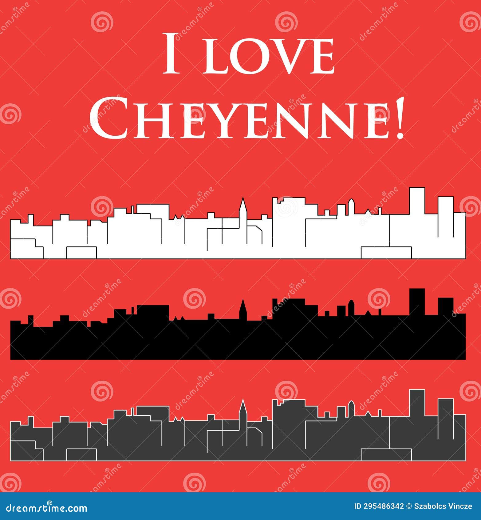 Wallpaper #Imf_DJMBSpphPi3-ZuKh387 Cheyenne Wyoming City Silhouette Stock Vector Illustration of