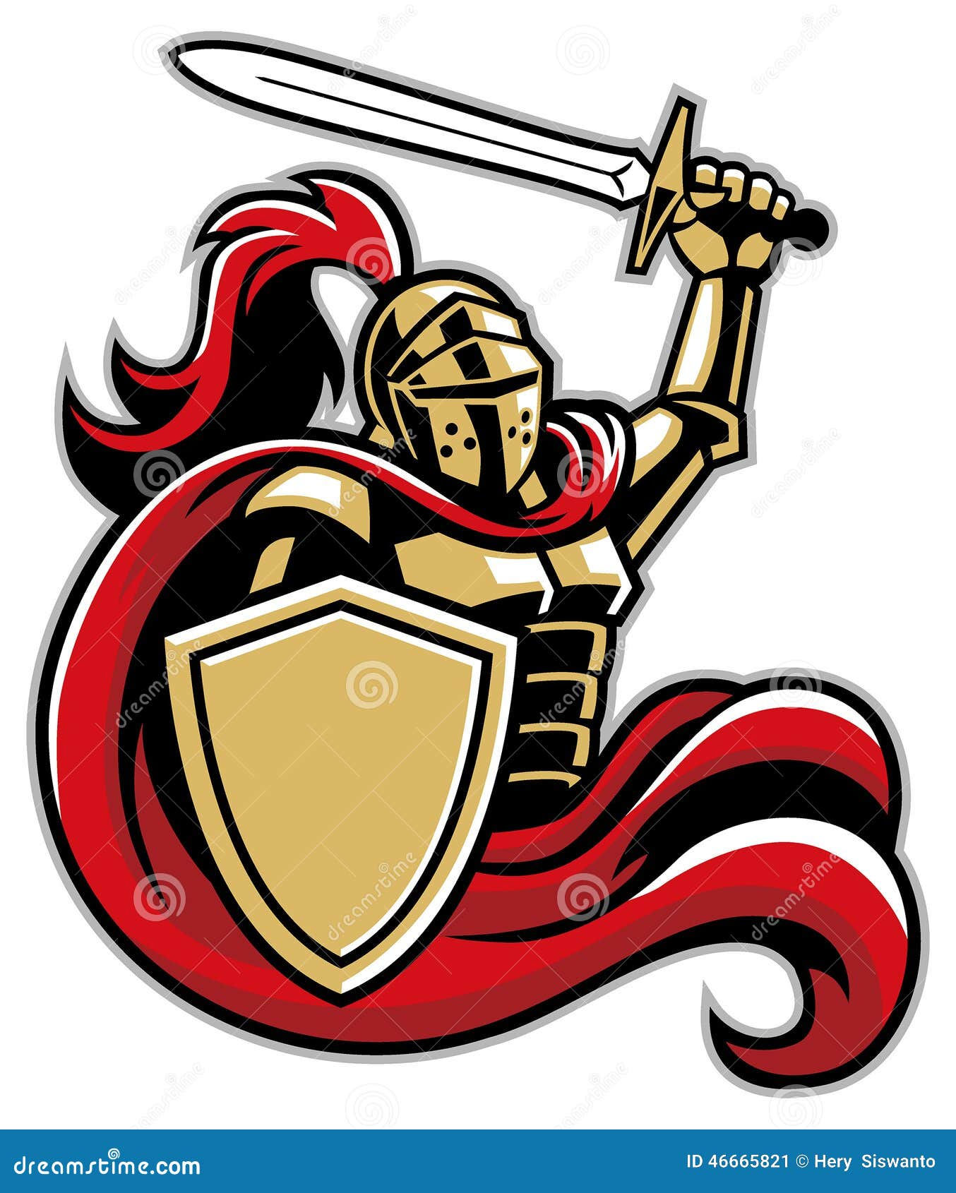 Wallpaper #qQMaZJMBpyOg8YnEmtao230 Knight with Shield and Sword Stock Vector Illustration of Medieval