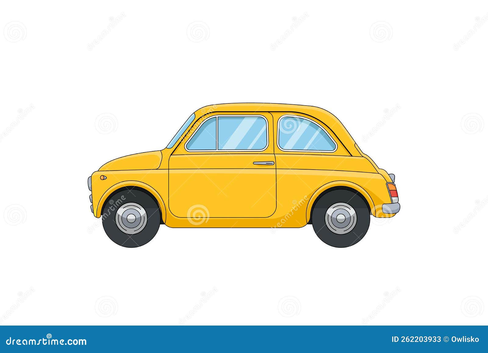 Wallpaper #60421 Yellow Mini Car Cartoon Vector Illustration 1910070 Vector Art at Vecteezy