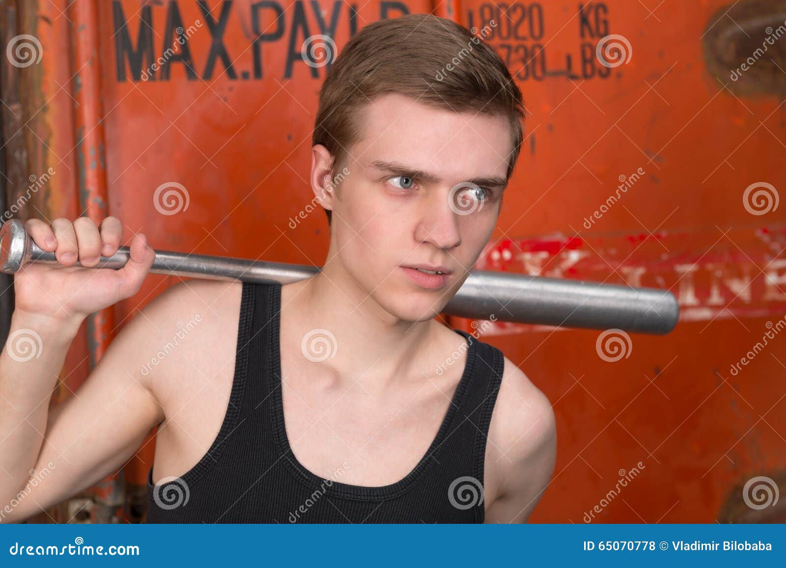 Wallpaper #eWgRG5MBSpphPi3-Fx6I343 Young Man with the Bat Stock Photo Image of Container 65070778
