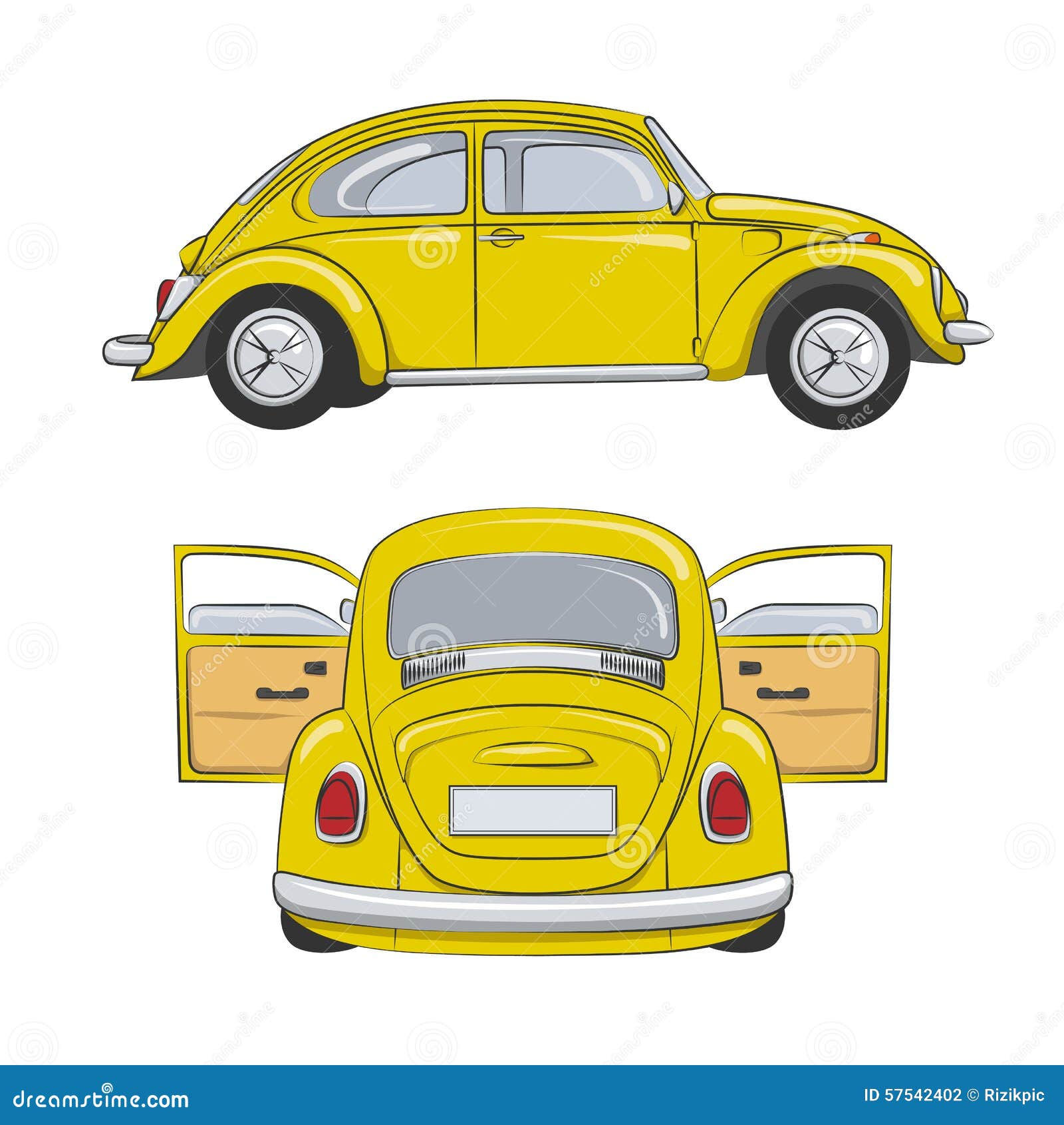 Wallpaper #60421 Yellow Mini Car Cartoon Vector Illustration 1910070 Vector Art at Vecteezy