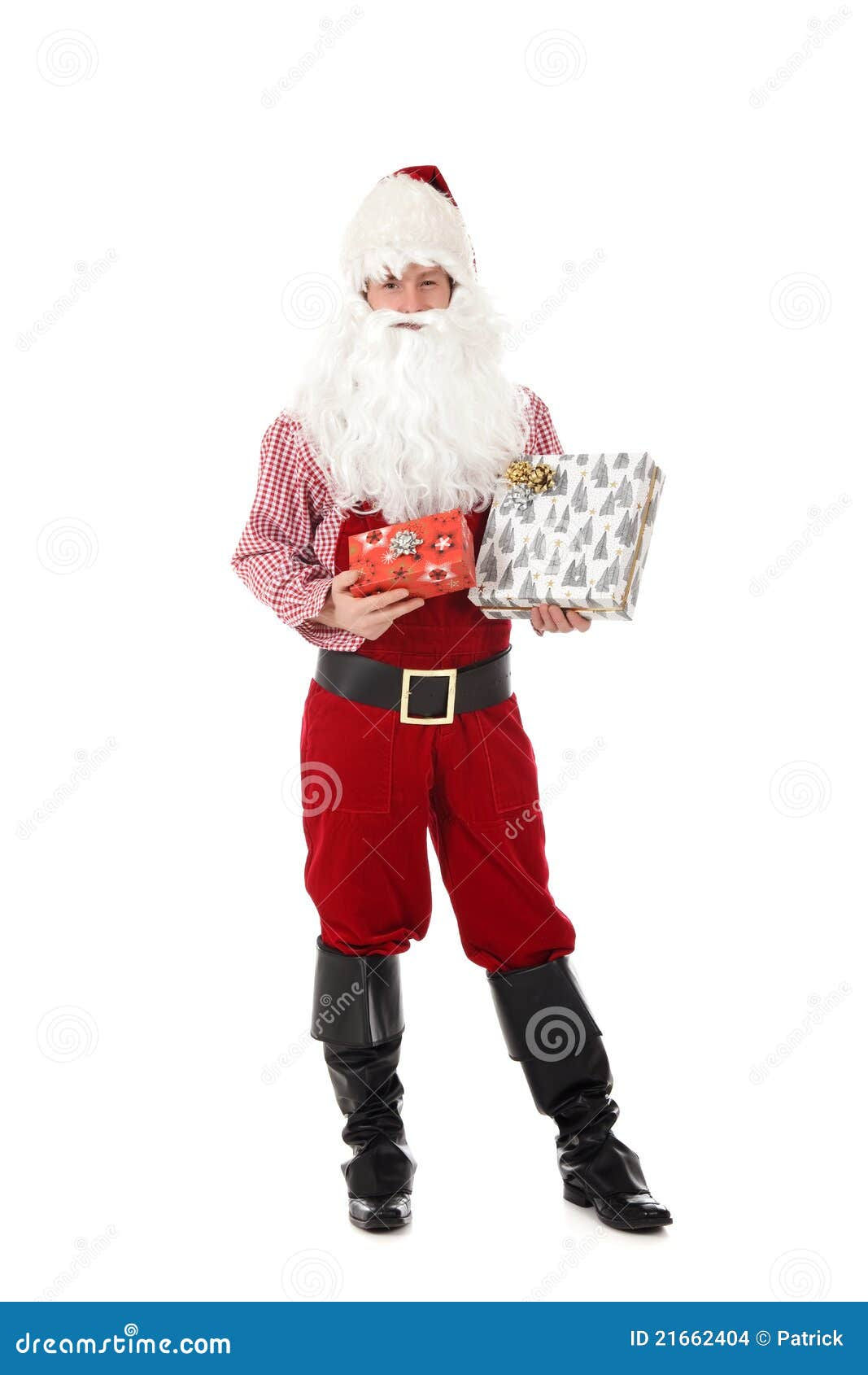 Wallpaper #lTGnNZMB5zzyi_yYH1f-385 Young Caucasian Man Santa Claus Gifts Stock Photo Image of Studio