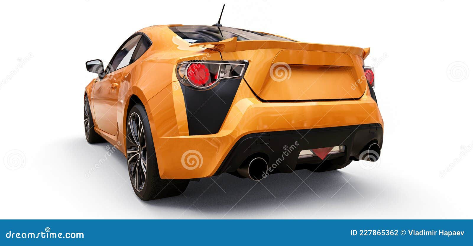Wallpaper #U0KnPJMBOBpx0NhmacF950 Yellow Small Sports Car Coupe 3D Rendering Stock Illustration