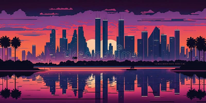 Wallpaper #aWjcHZMBSpphPi3-Yicj198 Panoramic Cityscape in Cyberpunk Futuristic Style Towering Skyscrapers