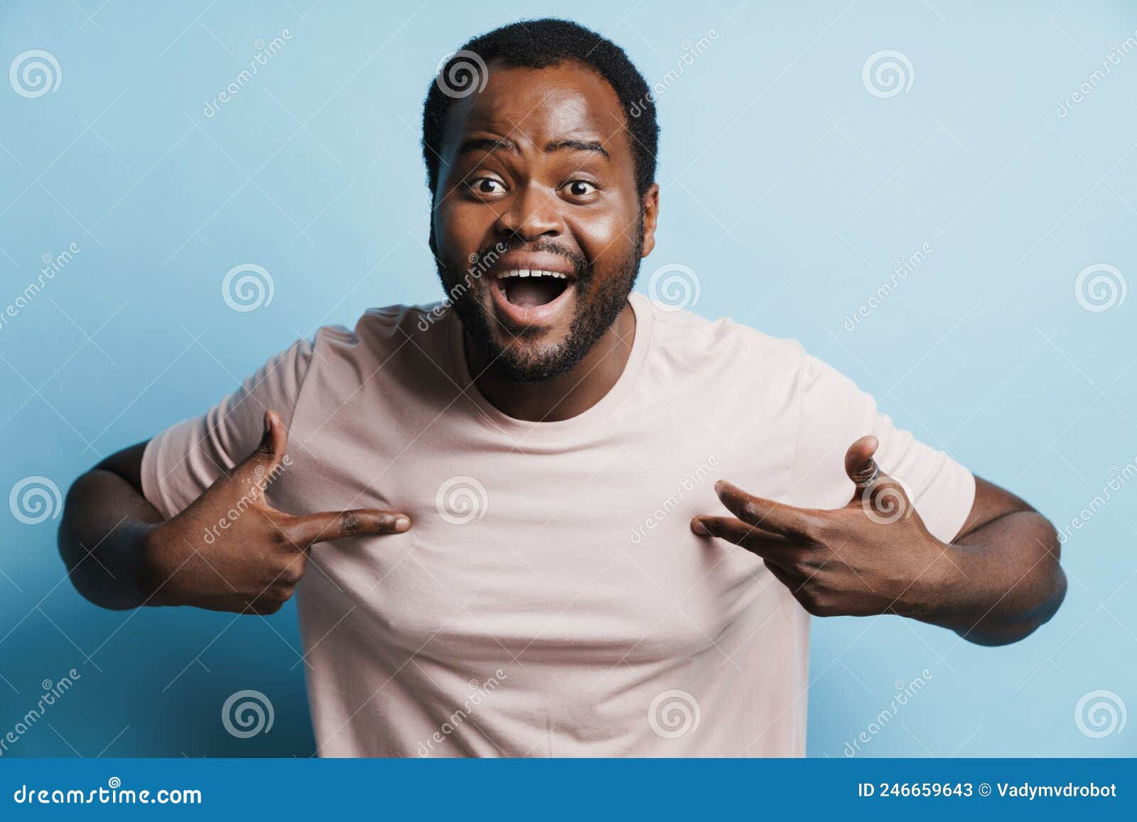 Wallpaper #IWf6_JIBSpphPi3-lZoB144 Black Bristle Man Laughing and Pointing Fingers at Himself Stock Image