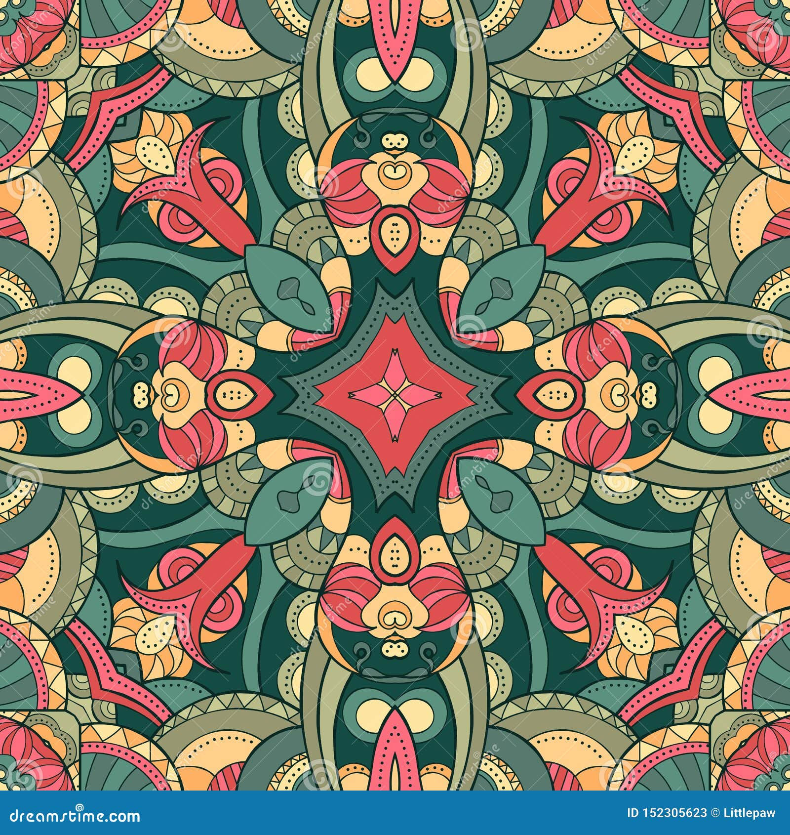 Wallpaper #LXf-KJMB-pgBXx60Uqym147 Bright Abstract Ornamental Seamless Pattern Ethnic Print Kaleidoscope