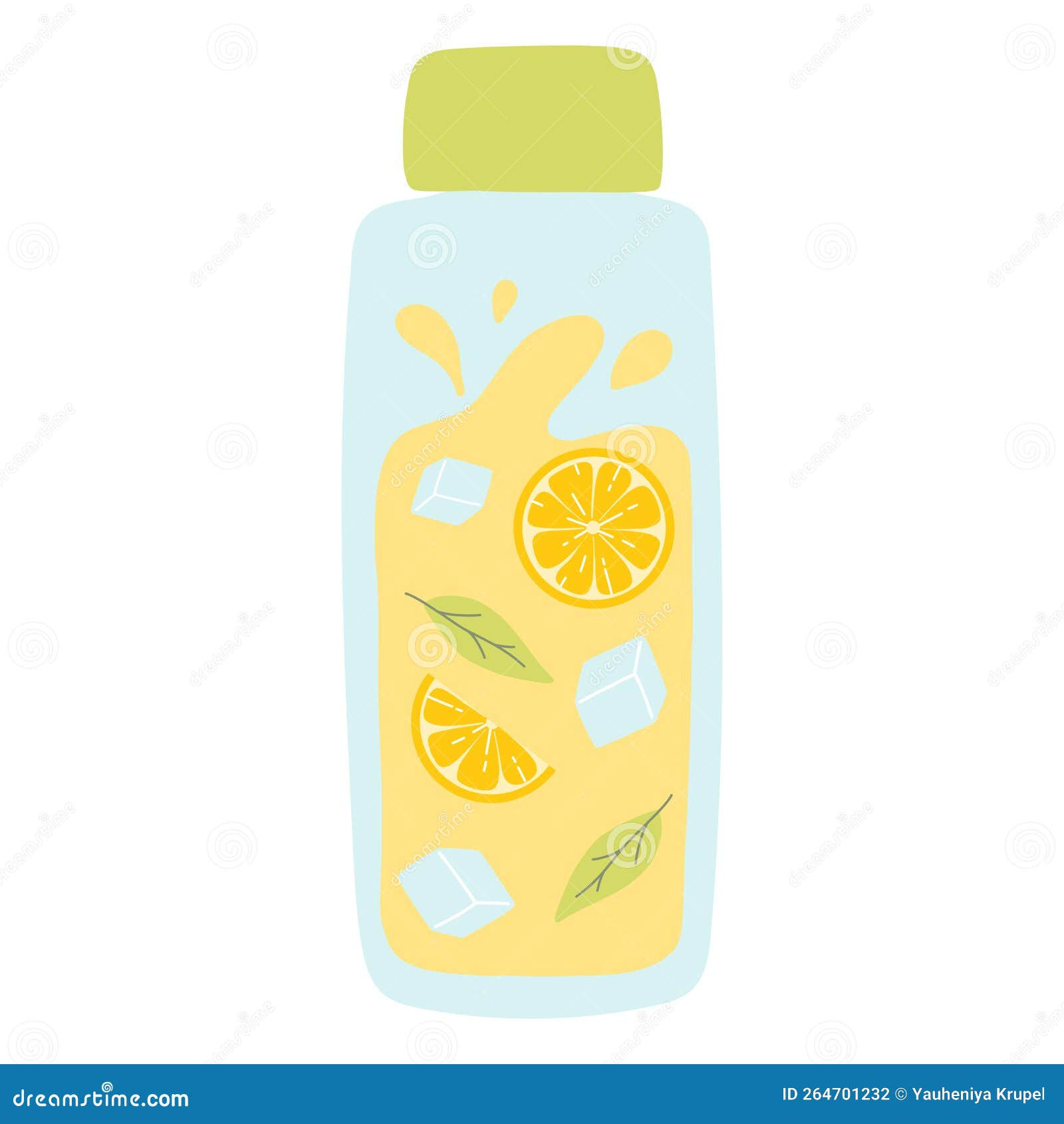 Wallpaper #JWcKB5MBSpphPi3-RcQo130 Bottle with Lemonade Cool Lemonade with Pieces of Lemon Mint and Ice