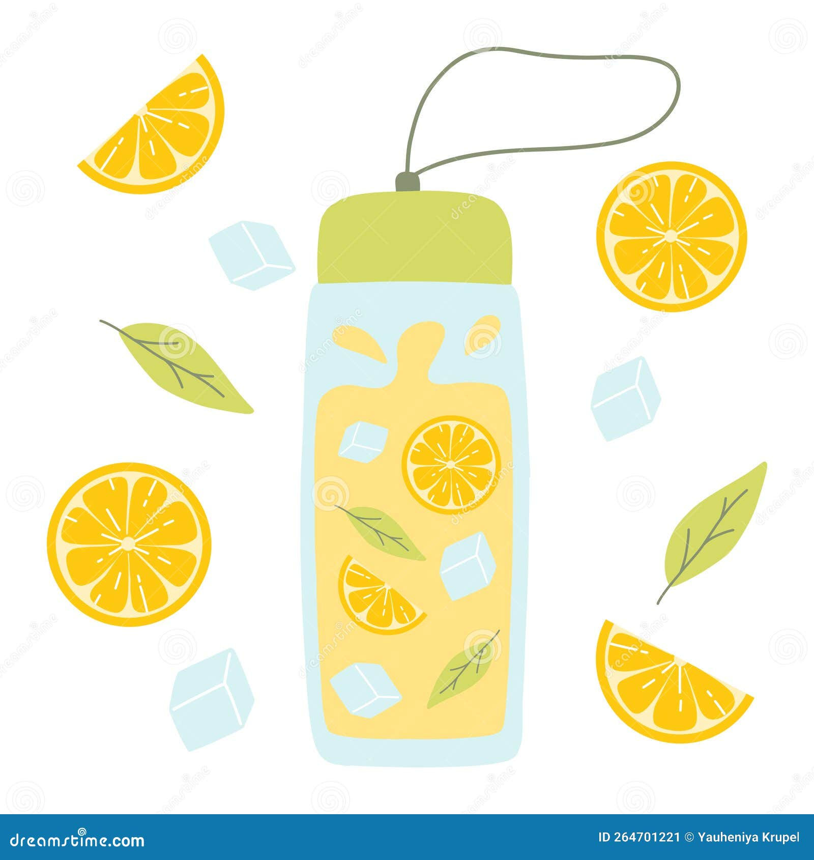 Wallpaper #JWcKB5MBSpphPi3-RcQo95 Bottle with Lemonade Cool Lemonade with Pieces of Lemon Mint and Ice