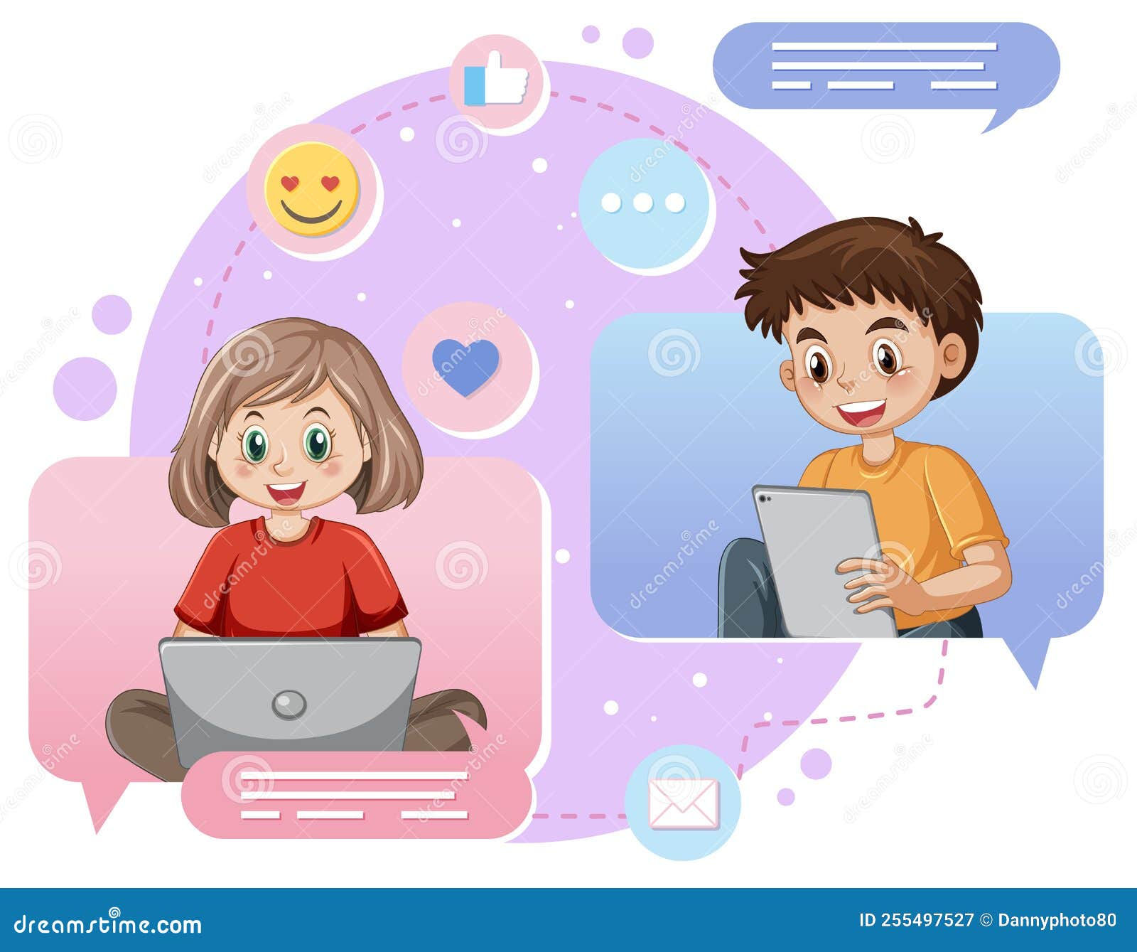 Wallpaper #lWe_75IBSpphPi3-ZGNL269 Browsing Social Media Vector Concept Stock Vector Illustration of