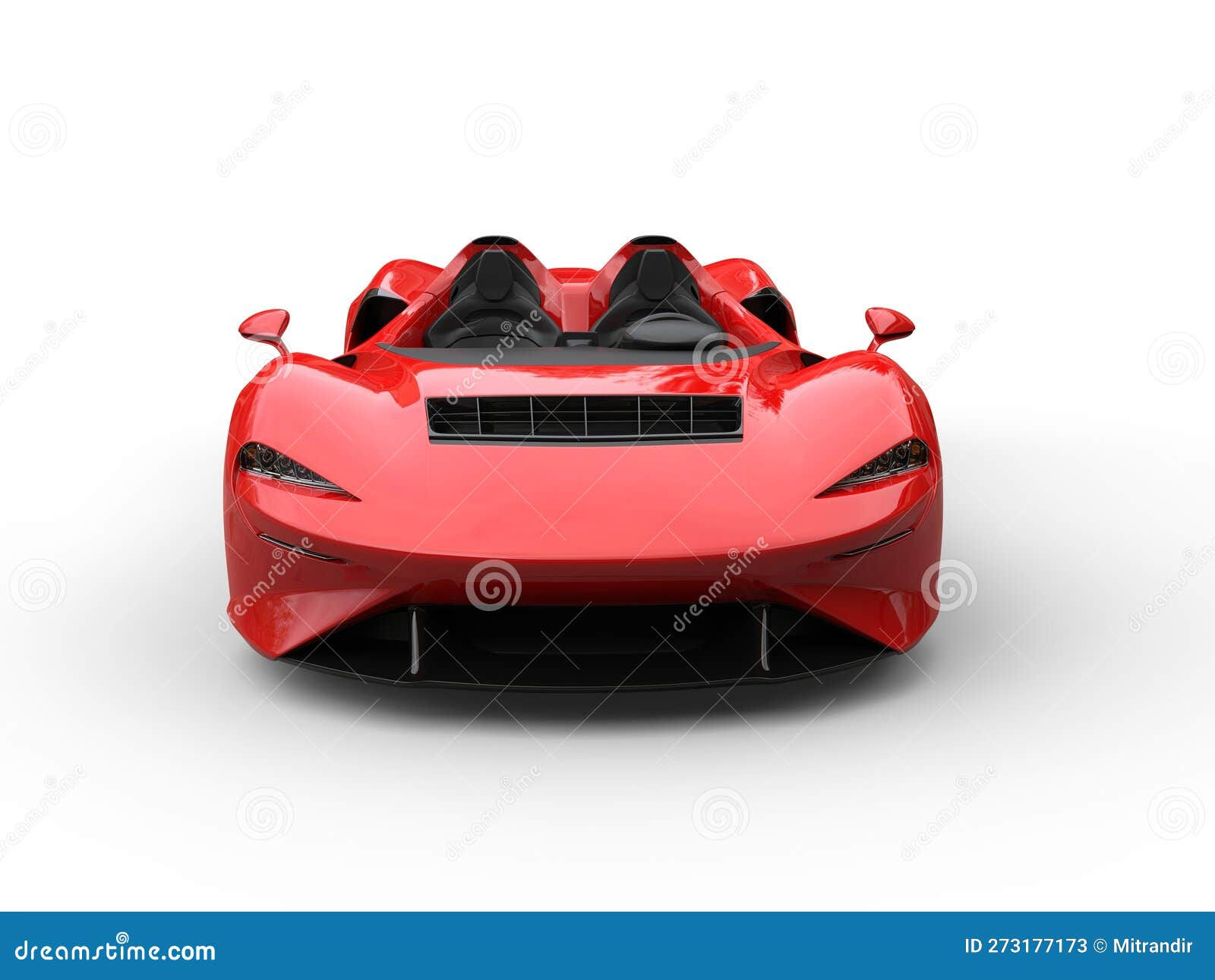 Wallpaper #QWd37pIBSpphPi3-ql0r30 Bright Red Modern Super Concept Car Front View Stock Illustration