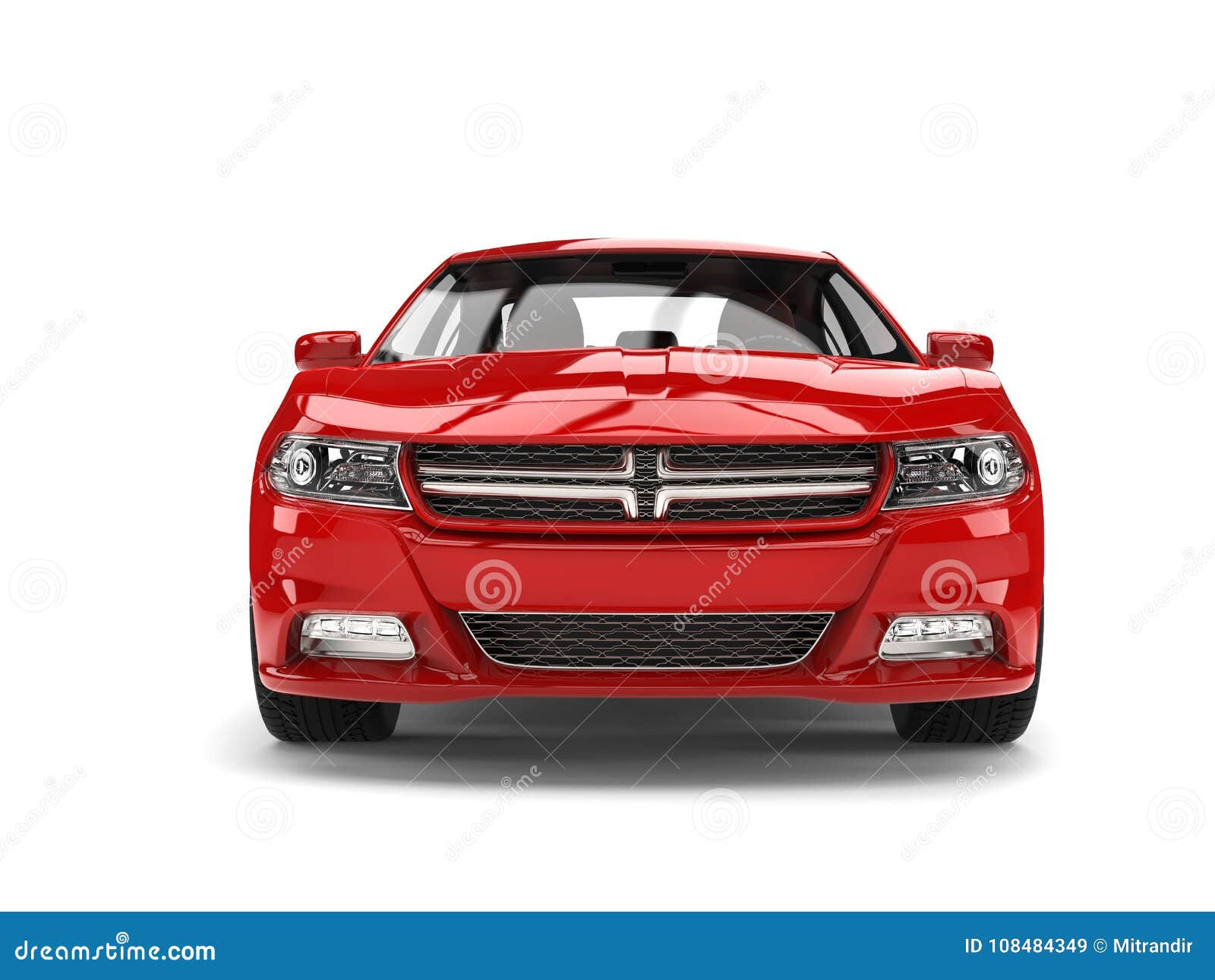 Wallpaper #kWidIpMBSpphPi3-uDN4231 Beautiful Red Modern City Sports Car Front View Stock Illustration