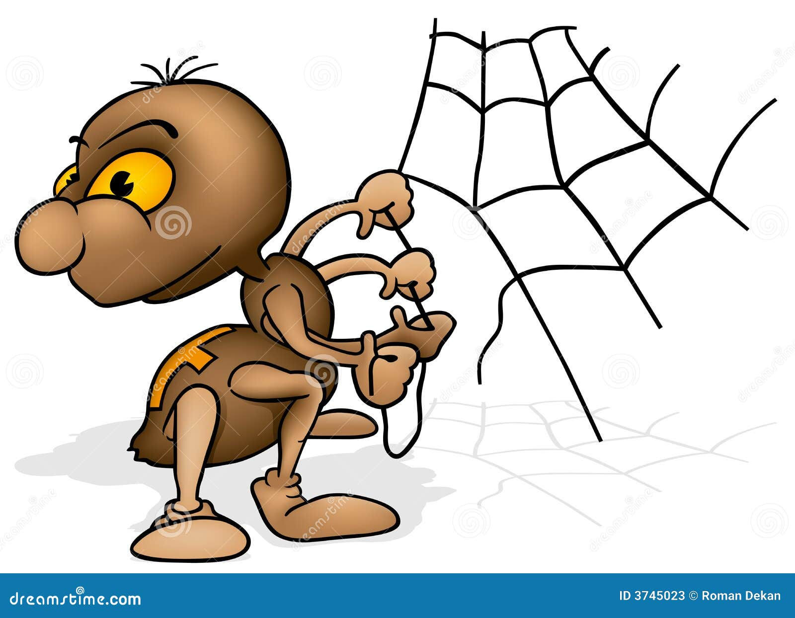 Wallpaper #46455 Brown Spider Cartoon Isolated Illustration Stock Vector Image Art Alamy